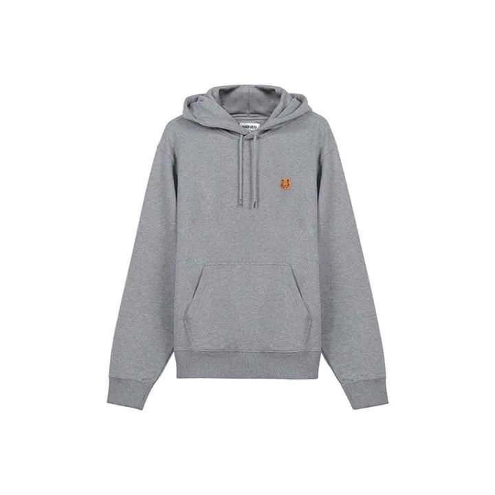 Kenzo KENZO SS21 Embroidered Hoodie in Dove Gray 0079 Size US XS / EU 42 / 0 - 1 Thumbnail