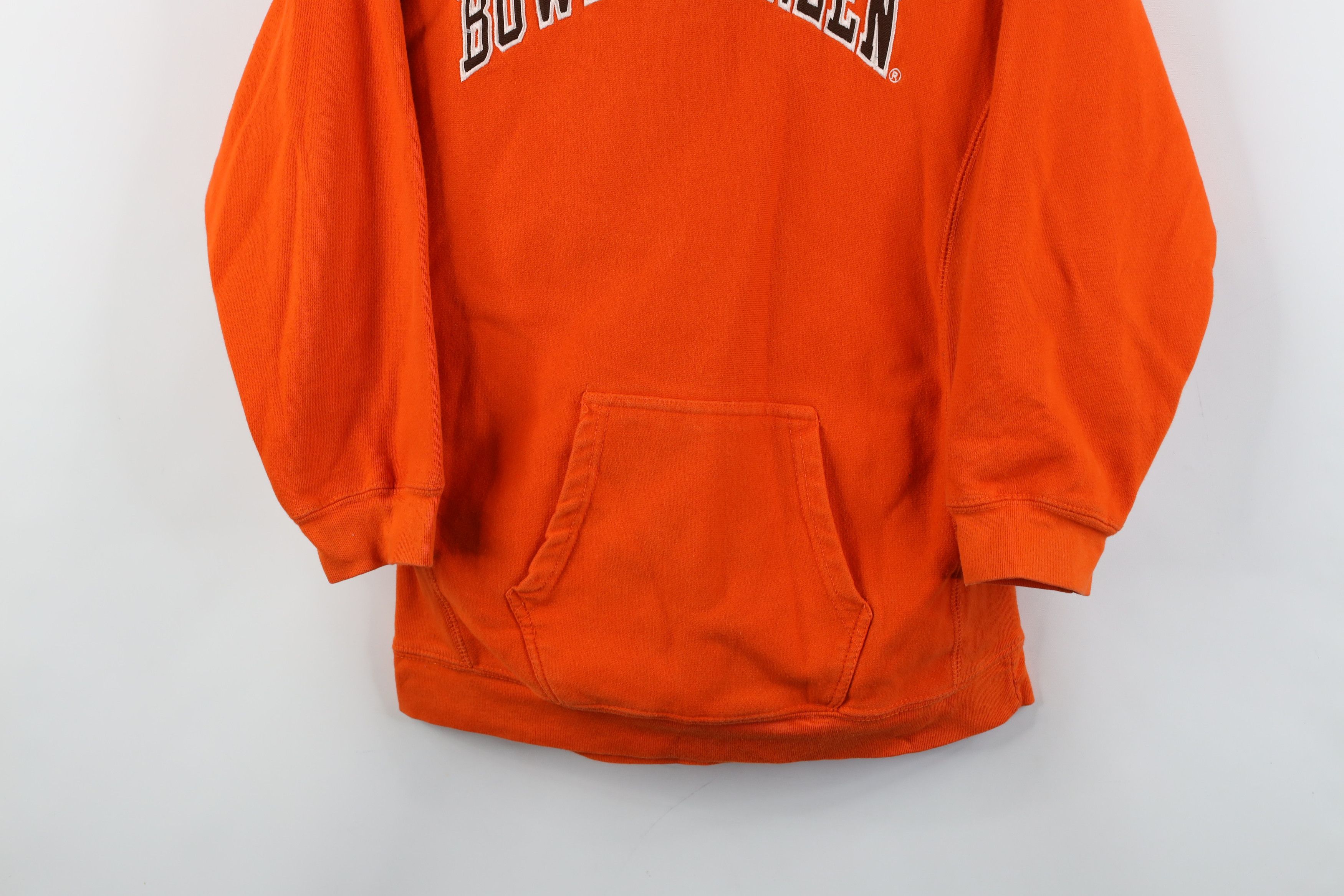 Vintage Vintage 90s Green State University Heavyweight Hoodie Orange Size XS / US 0-2 / IT 36-38 - 3 Thumbnail