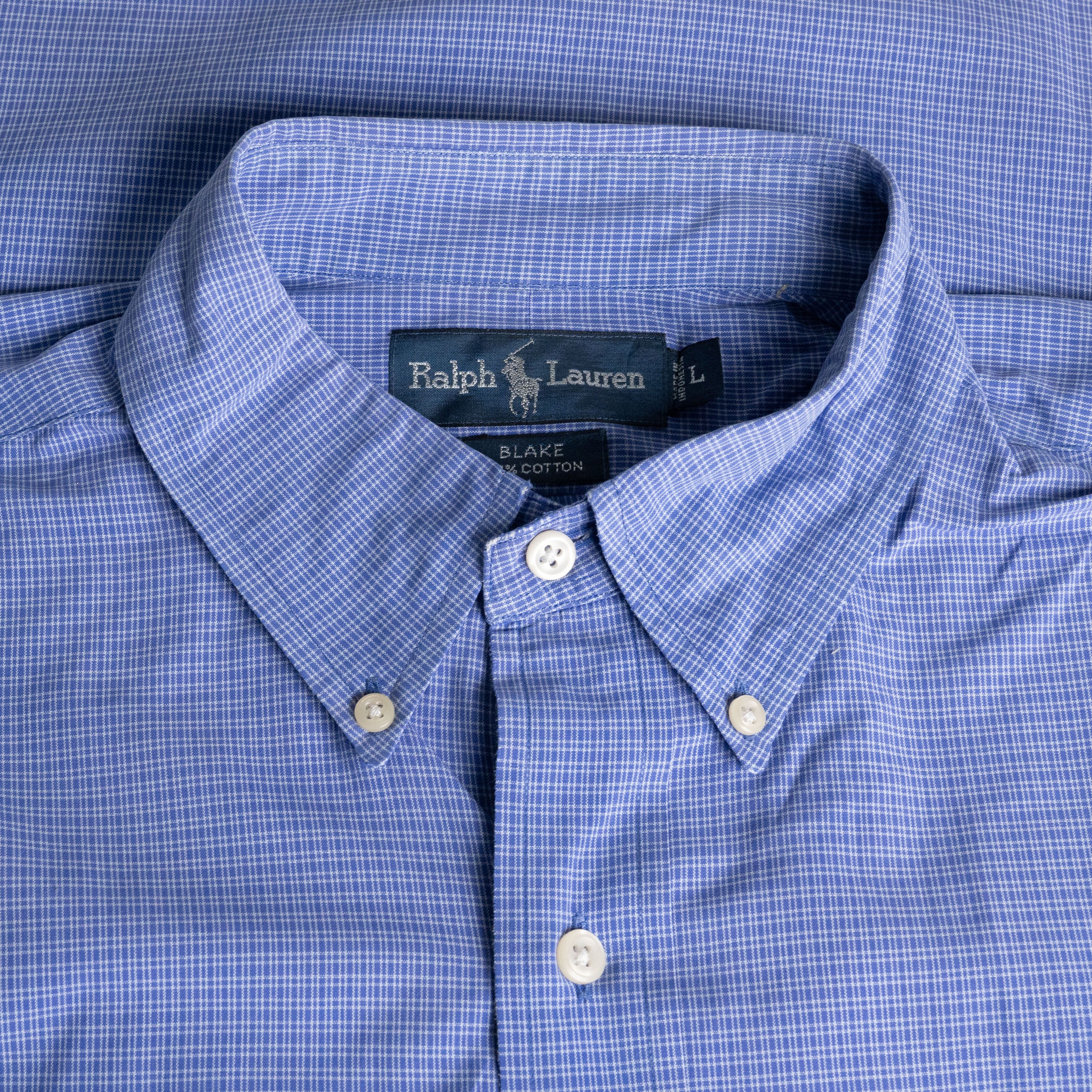 Polo Ralph Lauren Vintage 1990's Polo Ralph Lauren Distressed Button Shirt Size US L / EU 52-54 / 3 - 4 Thumbnail