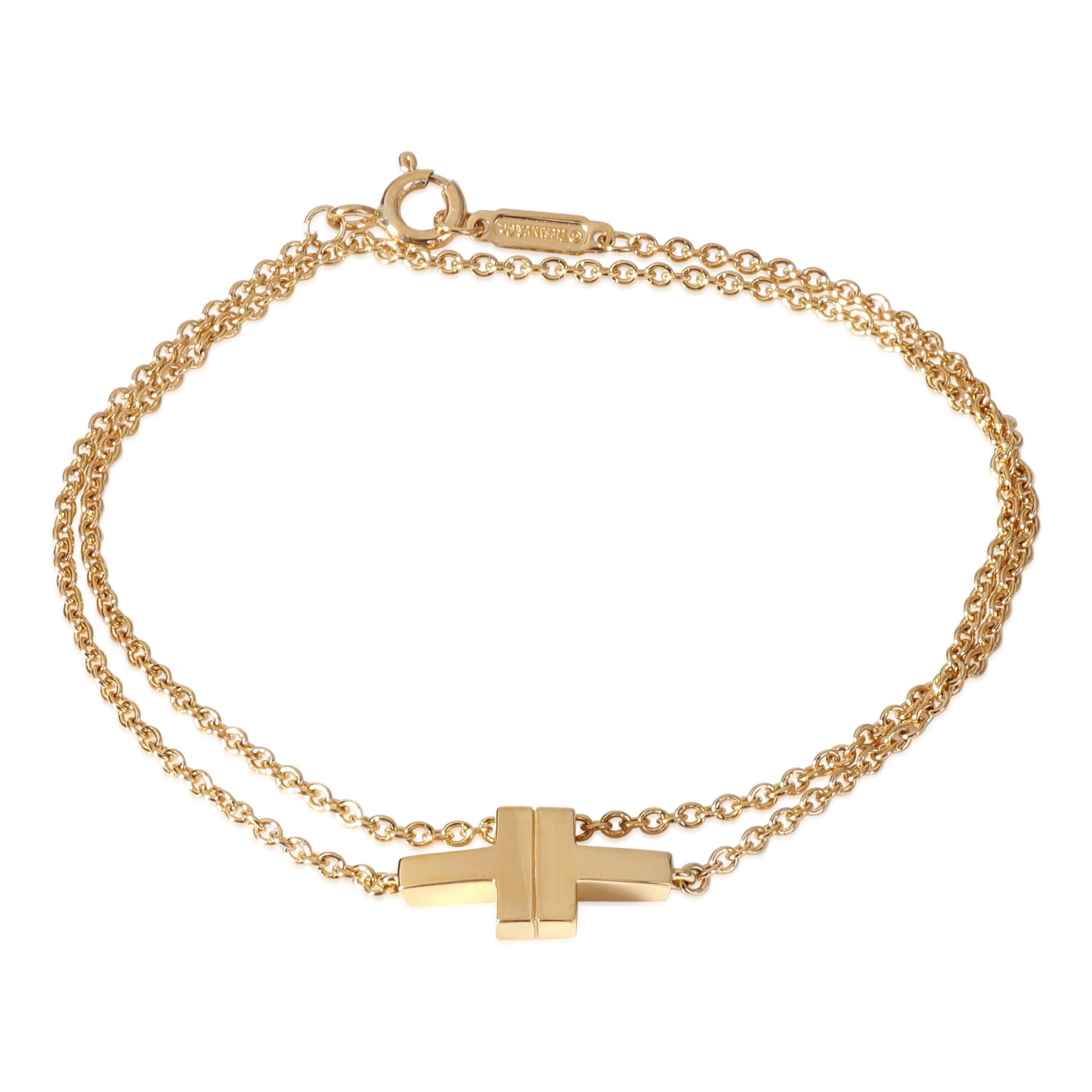 Tiffany & Co. T Bracelet in 18K Yellow Gold