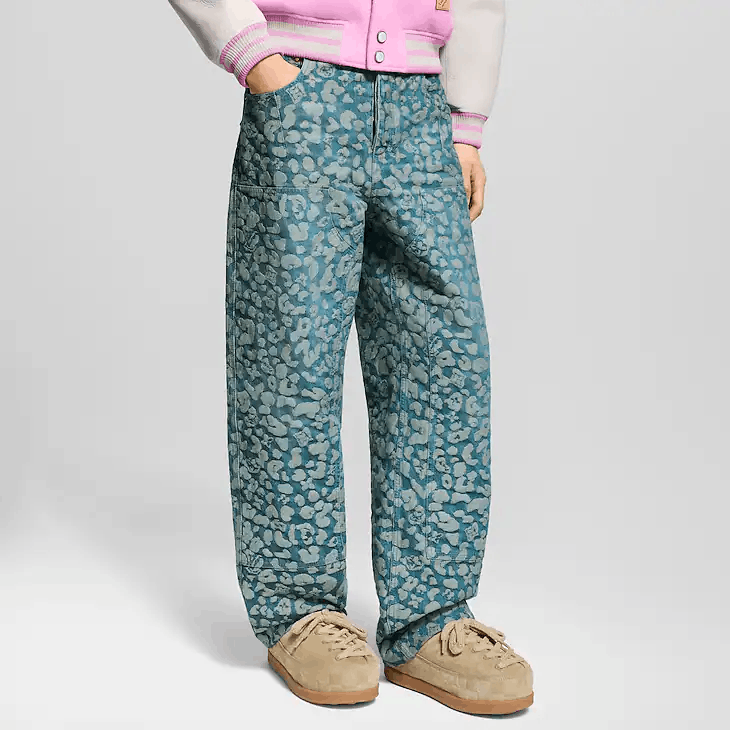 Louis Vuitton Jacquard Workwear Denim Trousers Size US 34 / EU 50 - 2 Thumbnail