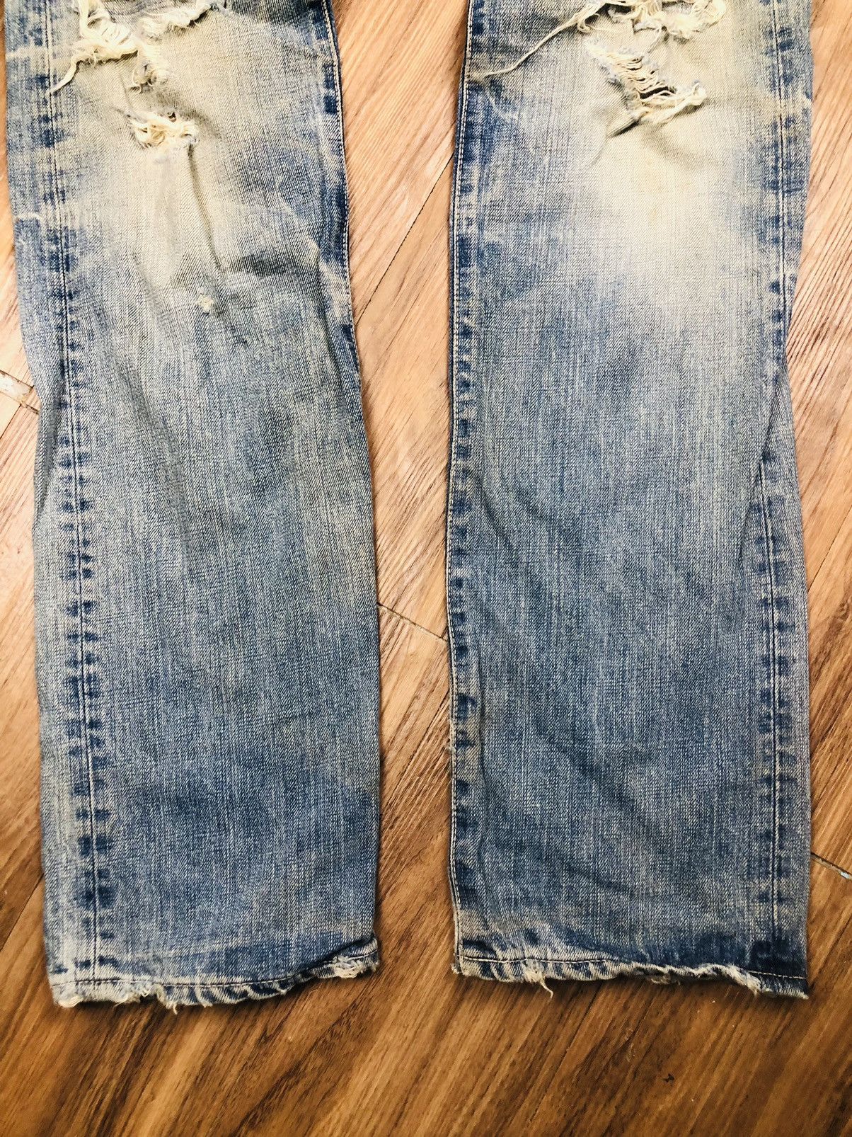 Japanese Brand Japanese Denim Vintage Ripped - Domingo Co. Ltd. (37) Size US 30 / EU 46 - 4 Thumbnail