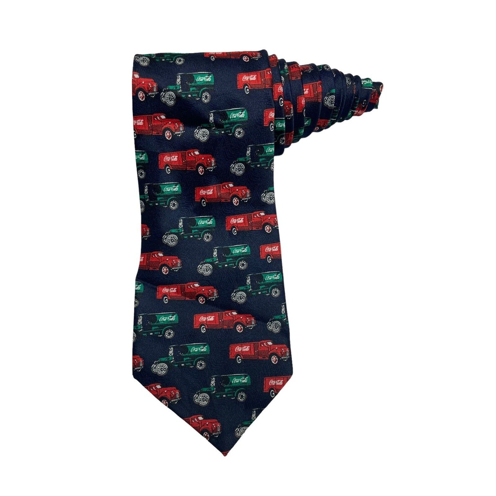 Other Rare Coca Cola Delivery Trucks Vintage Novelty Necktie Size ONE SIZE - 1 Thumbnail