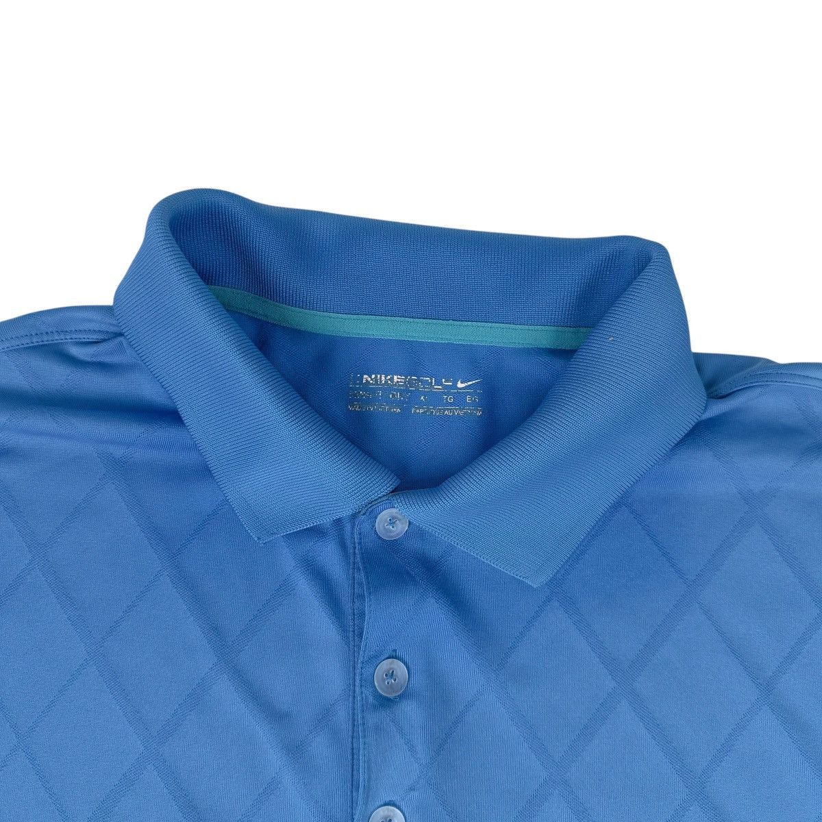 Nike Nike Golf Dri-FIT Mens XL Blue Argyle Polo Shirt Size US XL / EU 56 / 4 - 4 Thumbnail