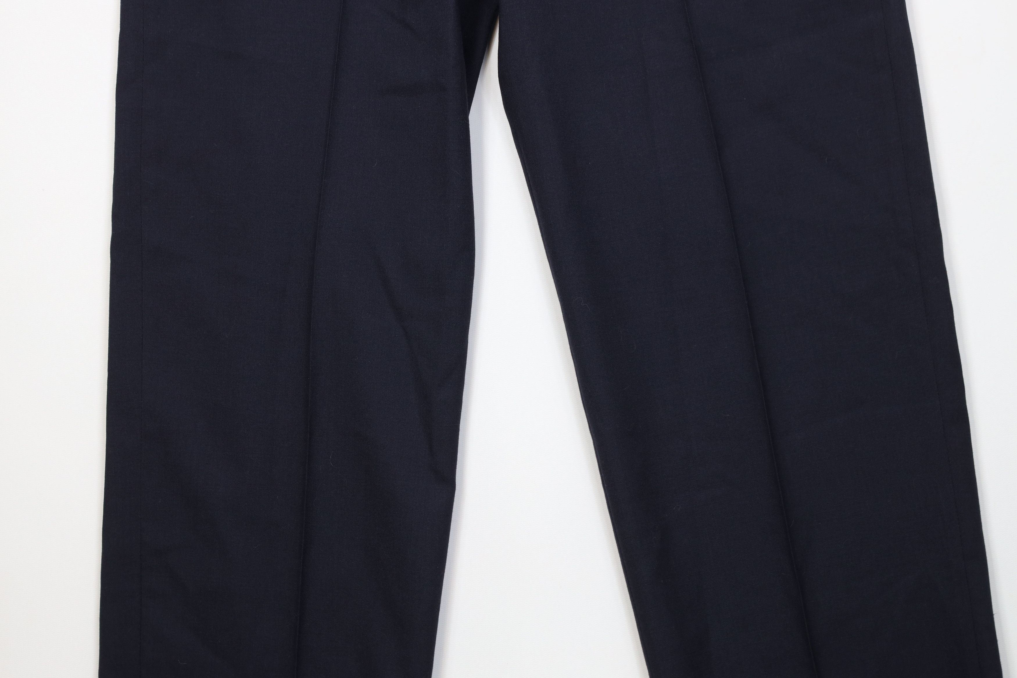 Lands' End Vintage 90s Lands End Cuffed Wool Knit Chino Pants Navy Blue Size US 32 / EU 48 - 3 Thumbnail