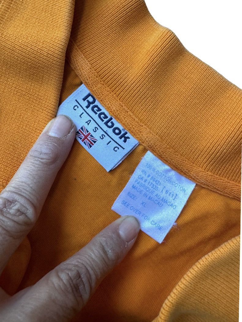 Reebok Vintage Reebok Classic Orange Long Sleeve with Blue Accents Size US XL / EU 56 / 4 - 3 Thumbnail