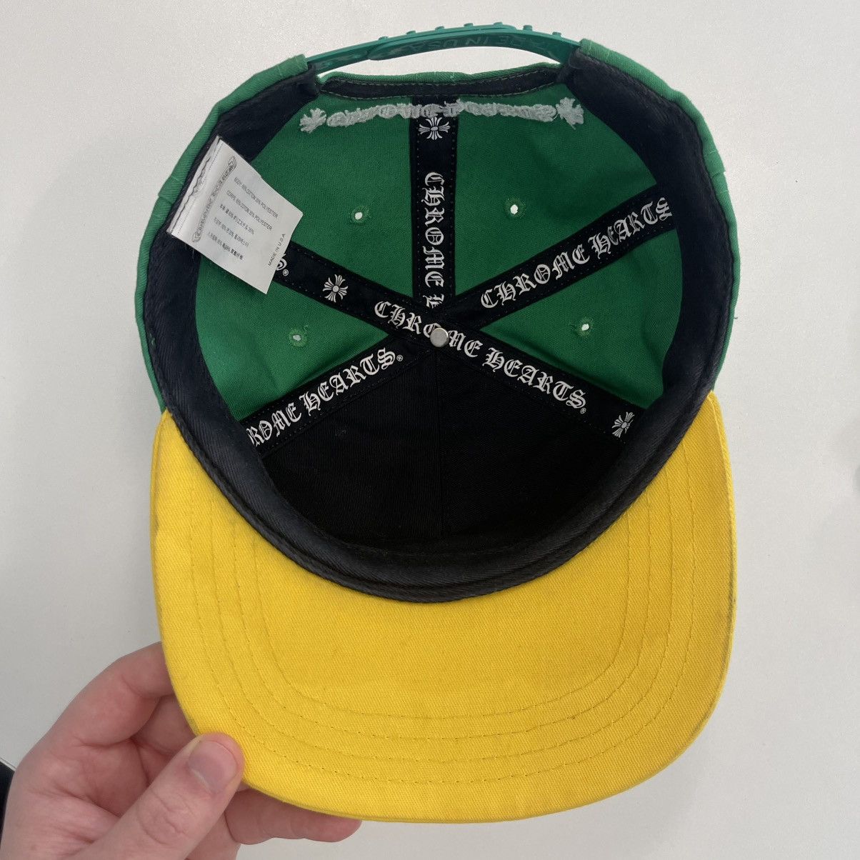 Chrome Hearts Chrome Hearts Baseball Hat Green/Yellow Size ONE SIZE - 6 Thumbnail