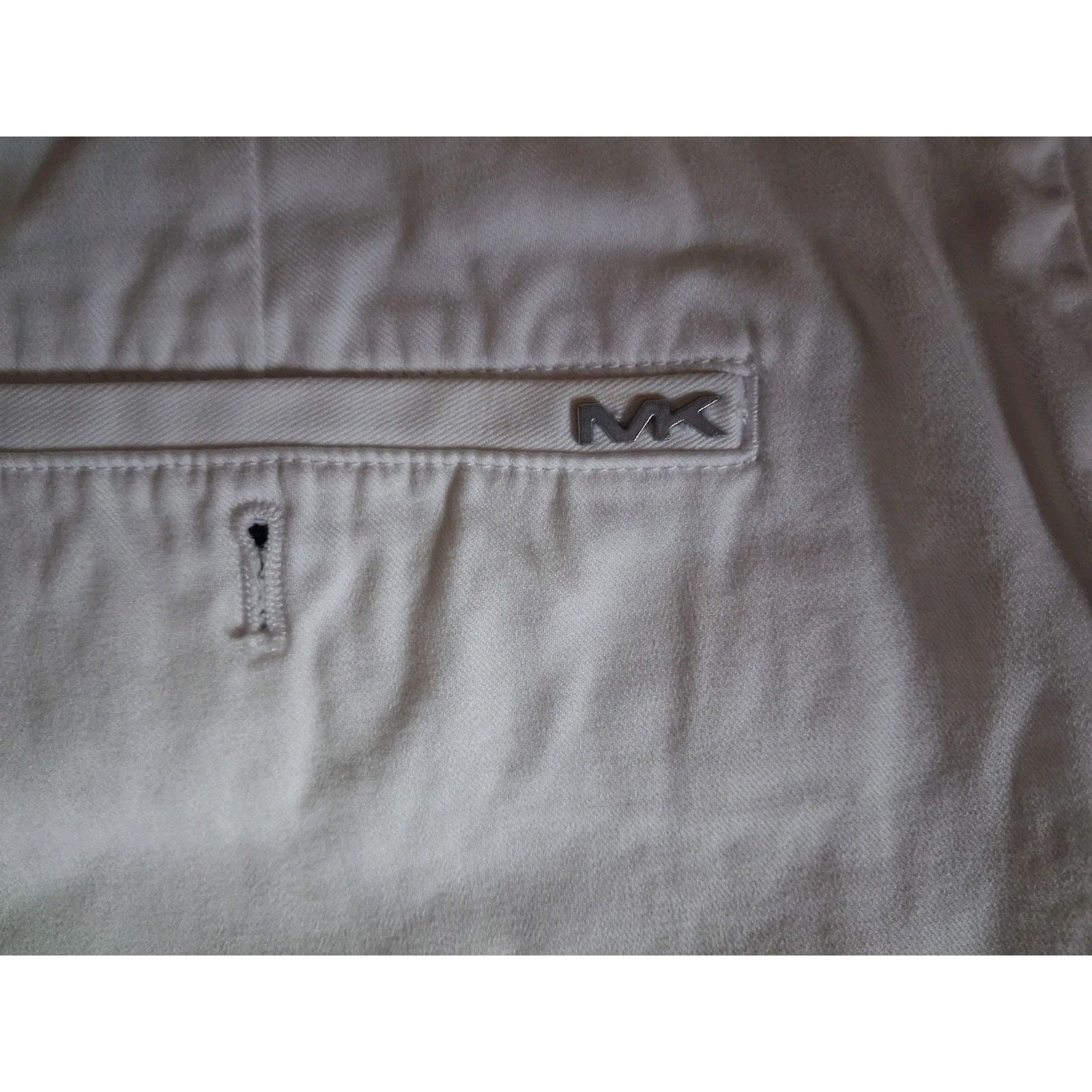 Michael Kors Michael Kors Men's Chino Shorts White Classic Fit Casual Size US 34 / EU 50 - 6 Thumbnail