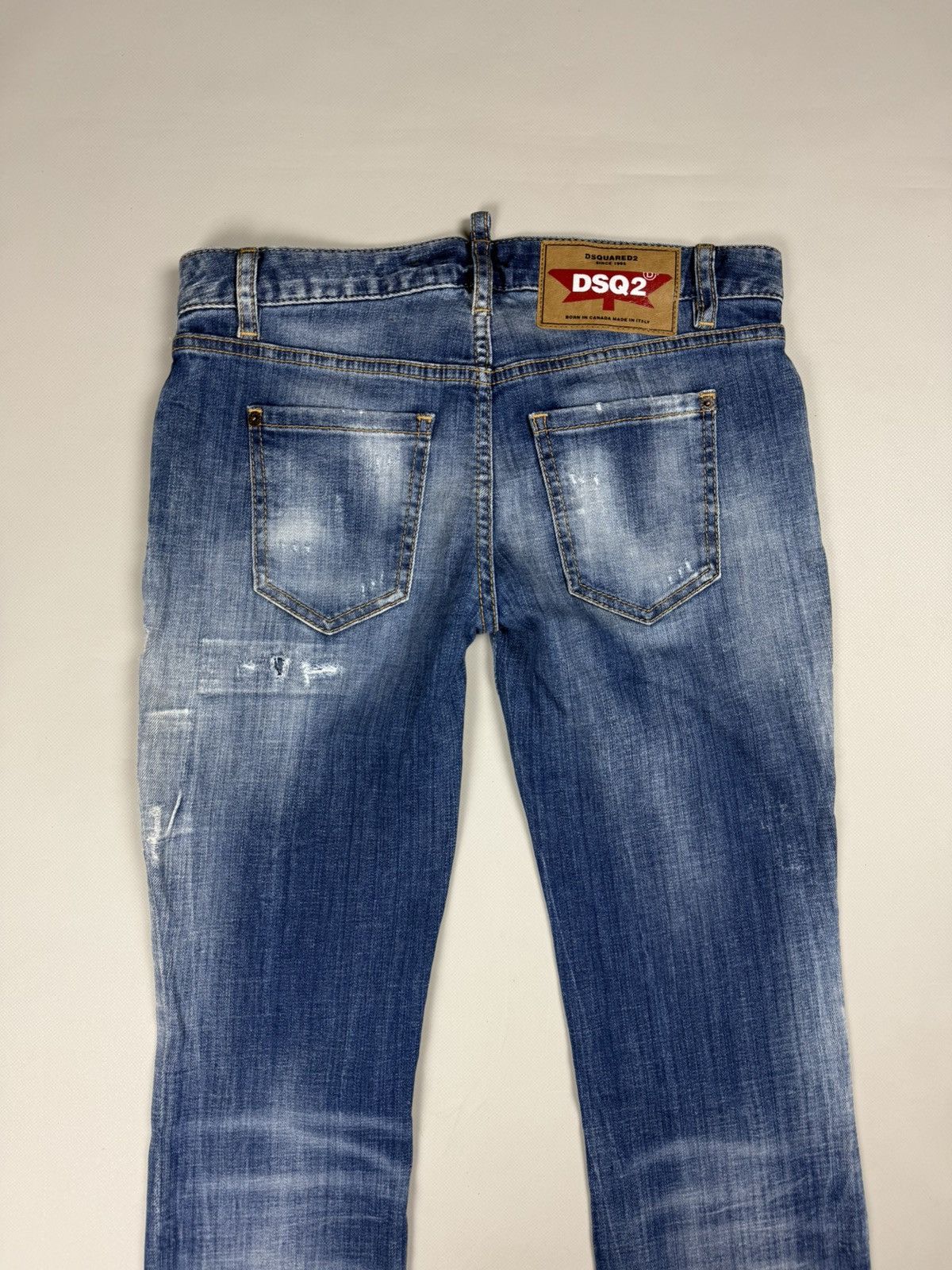 Dsquared2 Dsquared2 Medium Waist Flare Jean Distressed Denim Jeans Size 27" / US 4 / IT 40 - 21 Thumbnail