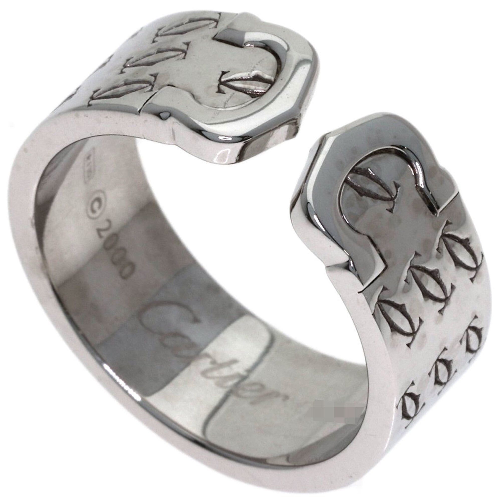 Cartier Cartier 2C Ring, 2000 Christmas Limited Edition, #57, 18K White Gold, Women's, CARTIER Size ONE SIZE - 1 Thumbnail