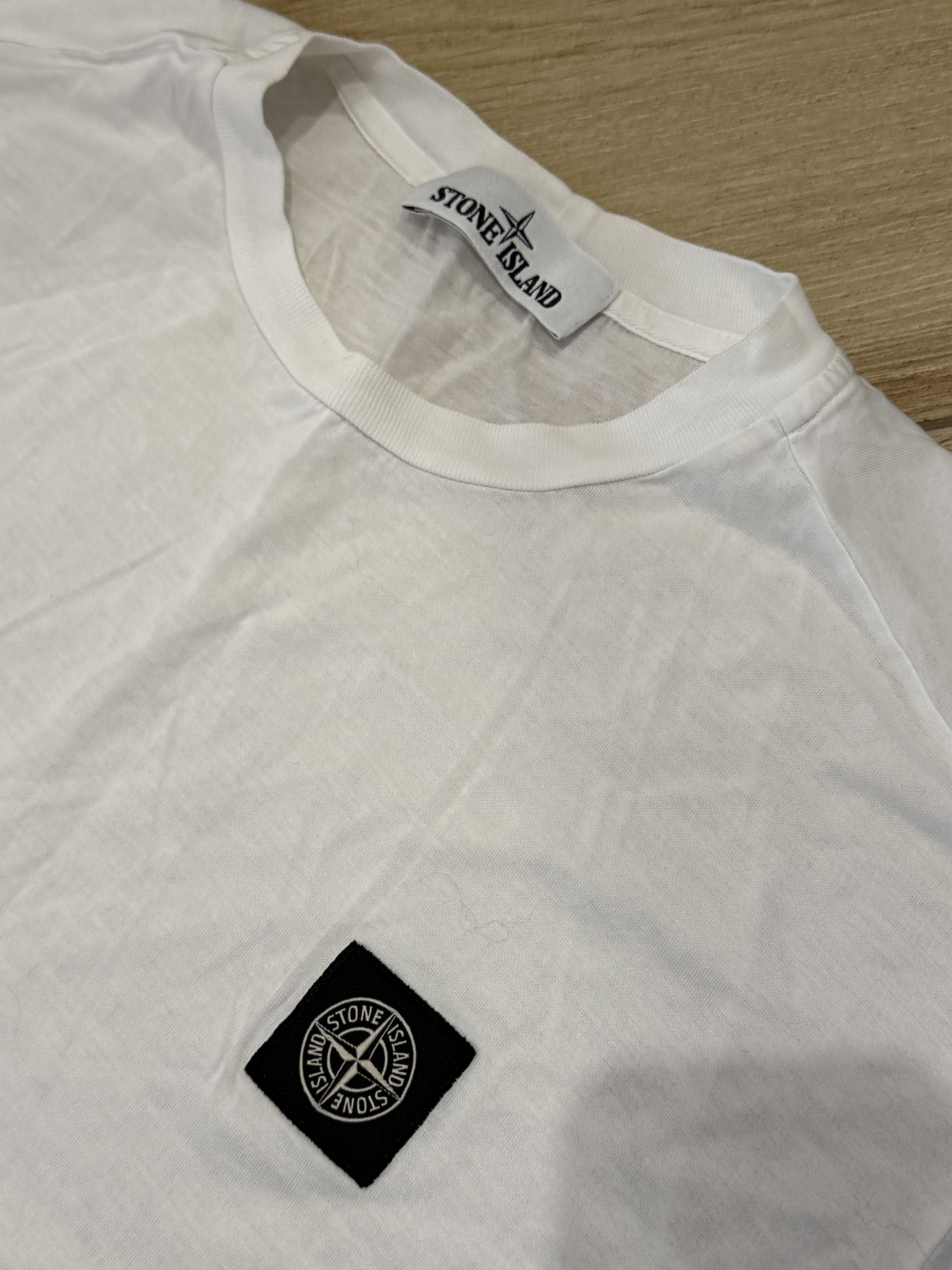 Stone Island stone island patch basic logo drill uk plain tee tshirt Size US L / EU 52-54 / 3 - 2 Thumbnail