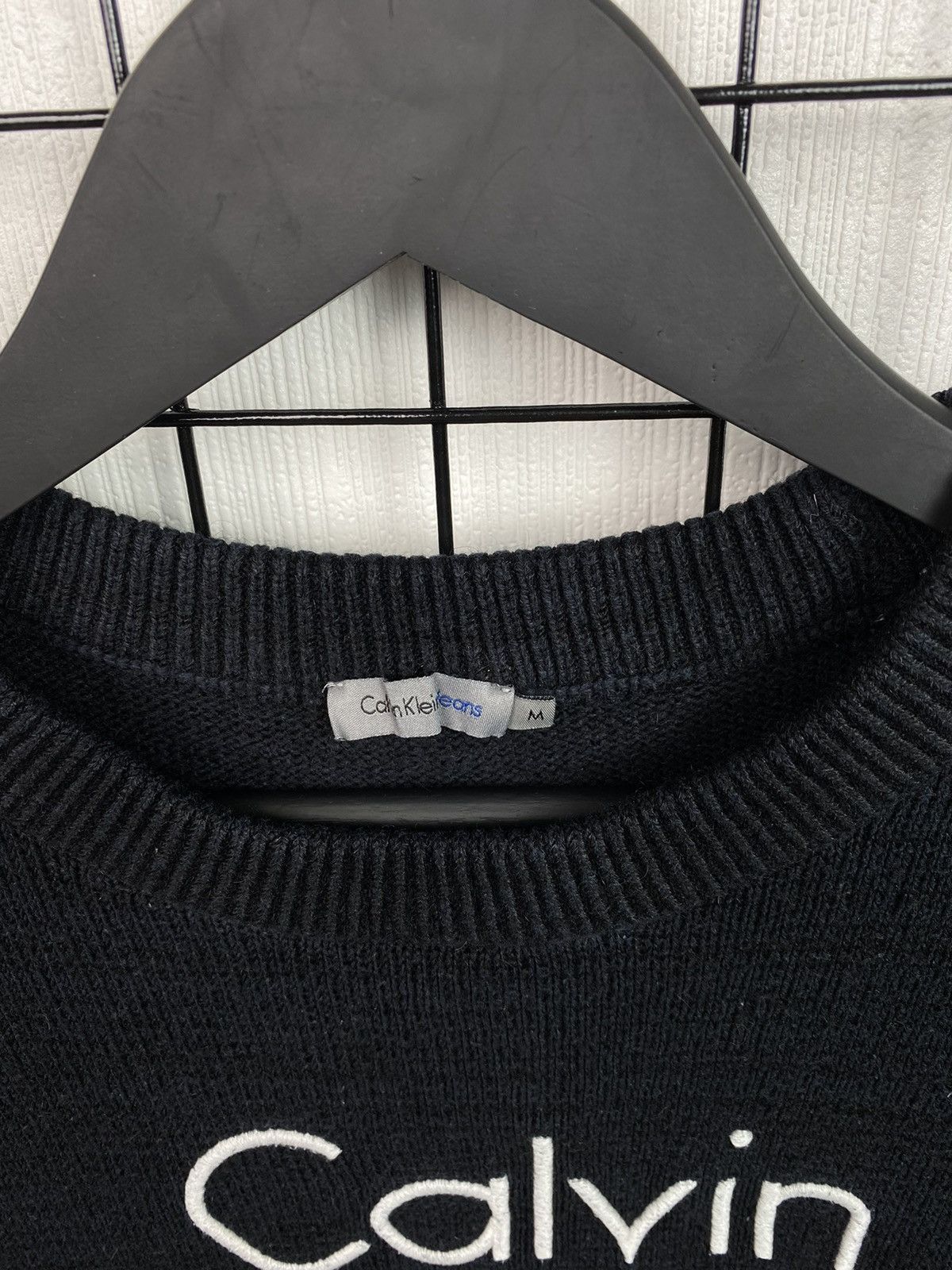 Other Calvin Klein Jeans Oversized Men’s Sweater Black M Big logo Size US M / EU 48-50 / 2 - 10 Thumbnail