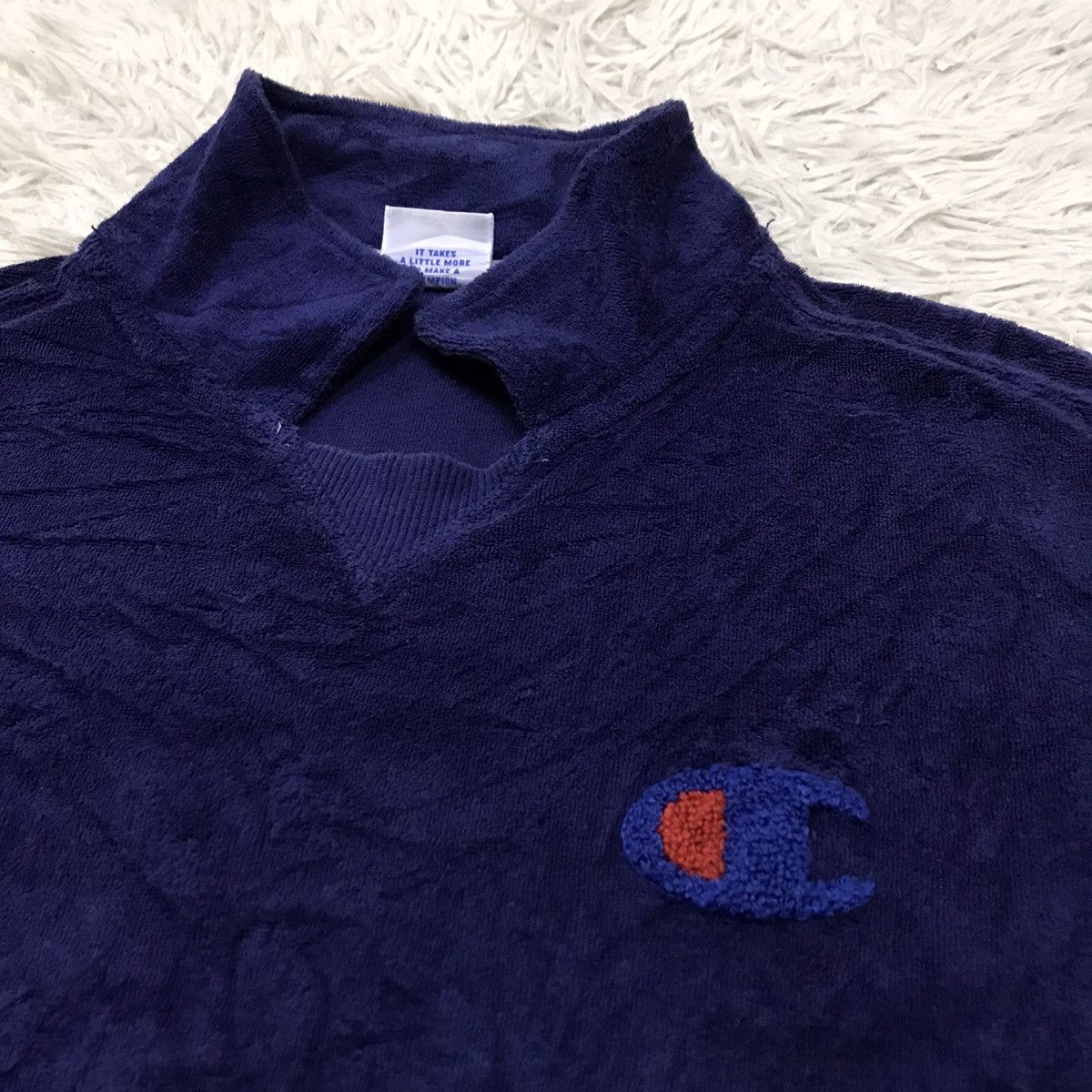 Champion Vintage Champion Micro Fleece Polo Shirt Size US M / EU 48-50 / 2 - 8 Thumbnail