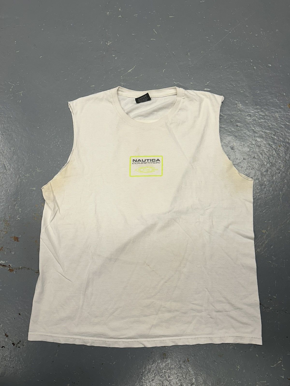 Nautica × Vintage Crazy Vintage Y2K 90s Essential White Nautica Tank Top Size US L / EU 52-54 / 3 - 1 Thumbnail