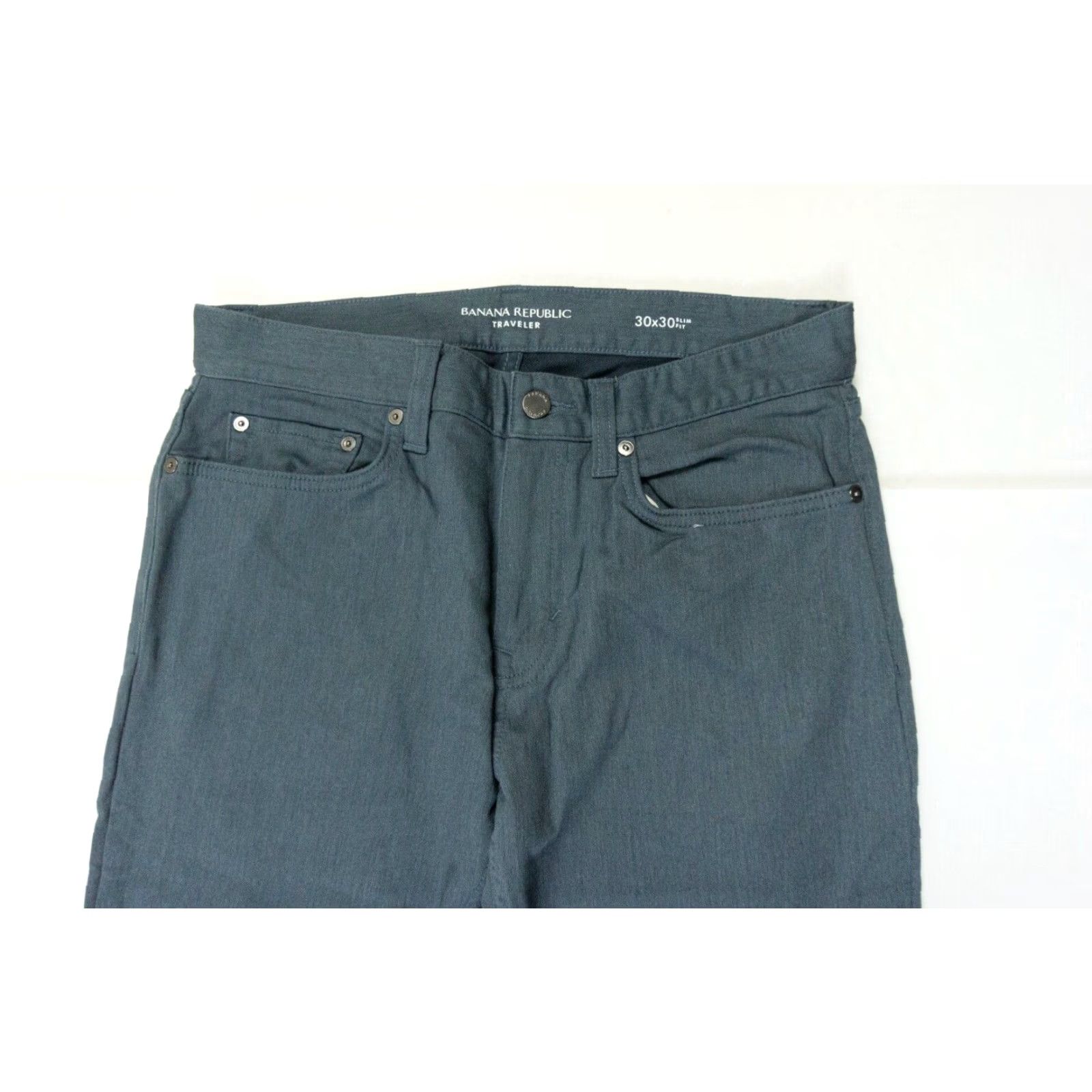 Banana Republic VINTAGE Banana Republic Mens Slim Fit Traveler Jeans 30x30 Blue Denim Cotton Stretch Casual Size US 30 / EU 46 - 2 Thumbnail
