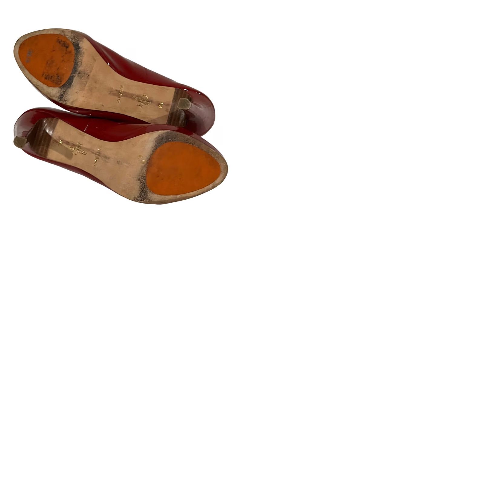 Cole Haan Cole Haan Red Patent Leather Pumps Chelsea Closed Toe Dress Heels Women's Sz 7 B Size M / US 6-8 / IT 42-44 - 9 Thumbnail