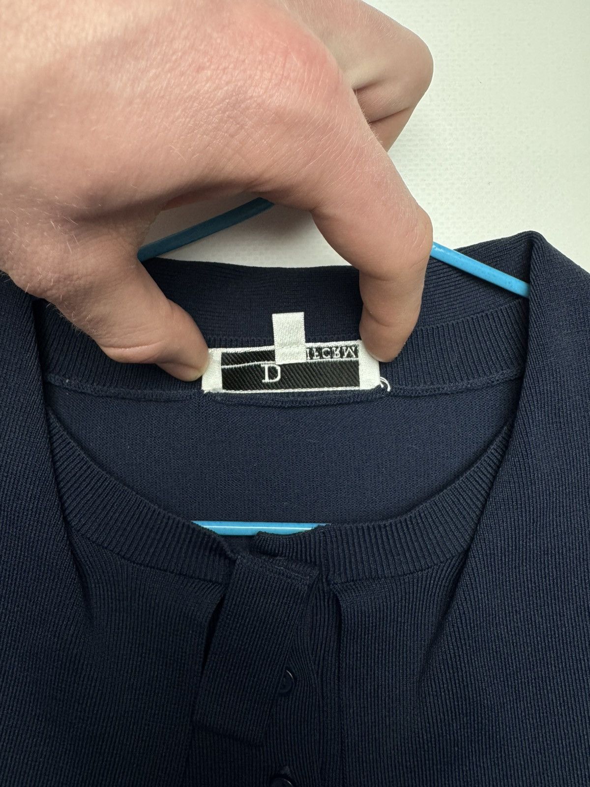 Dior Dior Uniforms Navy Knit Long Sleeve Top - Size M Size M / US 6-8 / IT 42-44 - 4 Thumbnail
