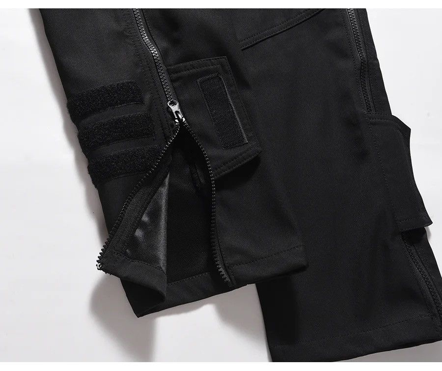 Utility tactical flared cargo pants y2k