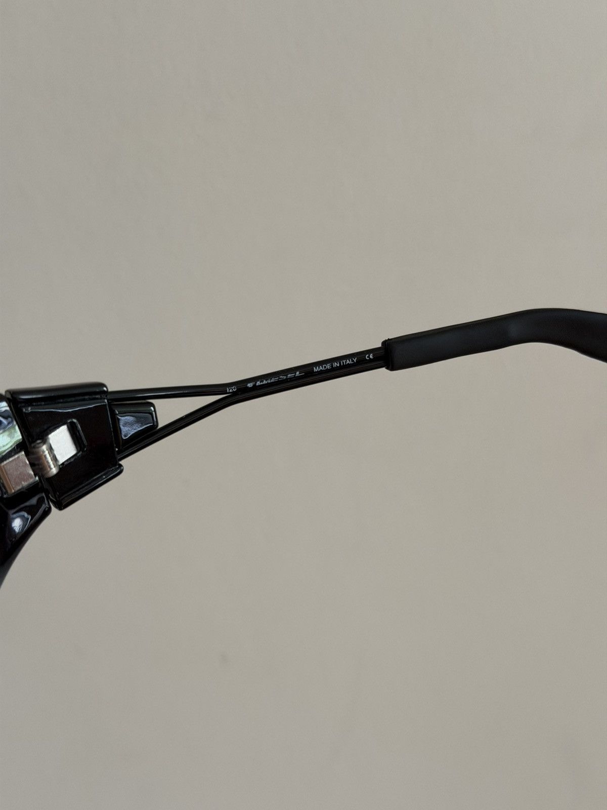 Diesel Diesel Wraparound Sunglasses Black Y2K Size ONE SIZE - 7 Thumbnail
