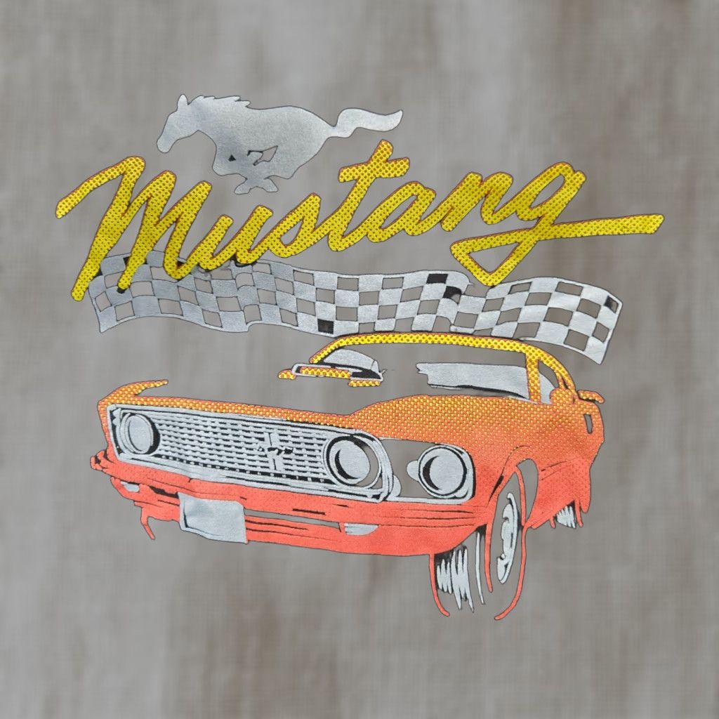 Ford VINTAGE Ford Mustang Logo T-Shirt Adult Small Black Car Transportation USA 80s 90s Mens Size US S / EU 44-46 / 1 - 1 Thumbnail