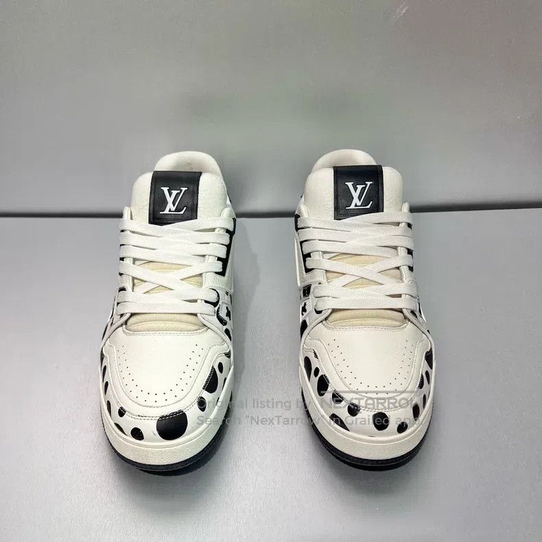 Louis Vuitton Louis Vuitton Trainer Kusama Black and White Polka Dot Sho Size US 8.5 / EU 41-42 - 2 Thumbnail
