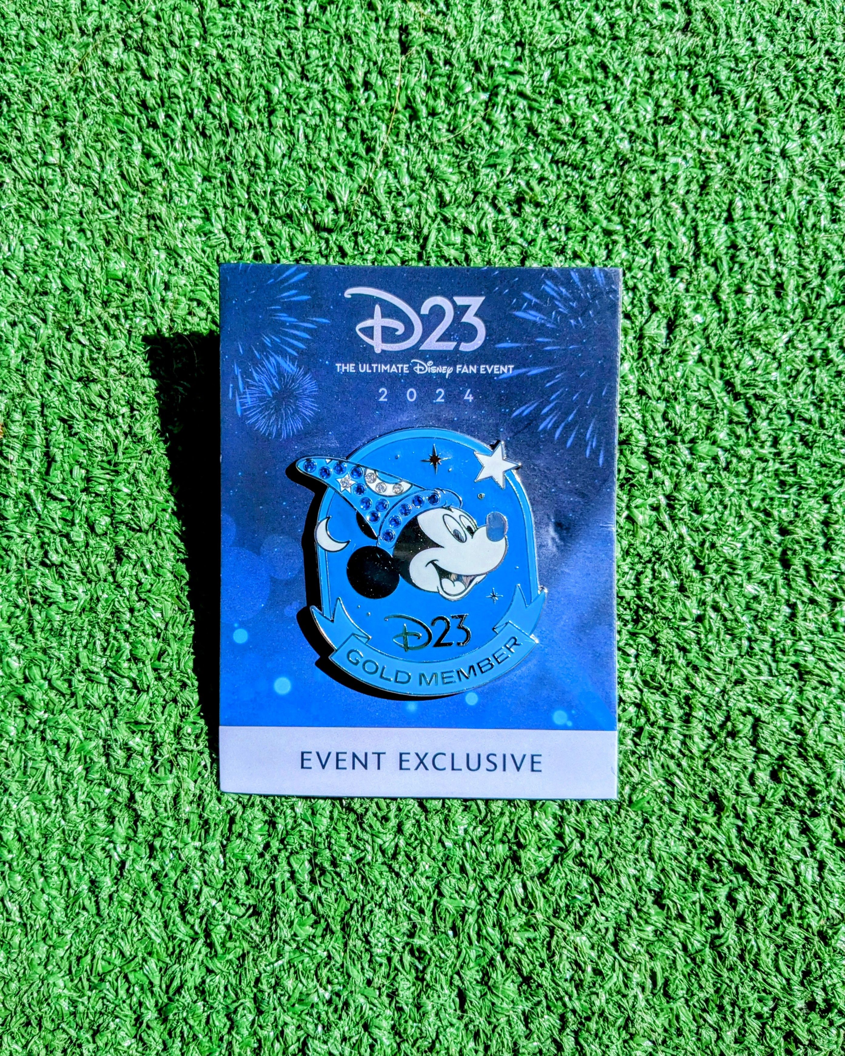 Disney D23 Sorcerer Mickey Enamel Pin 2024Exclusive Gold Member Size ONE SIZE - 1 Thumbnail