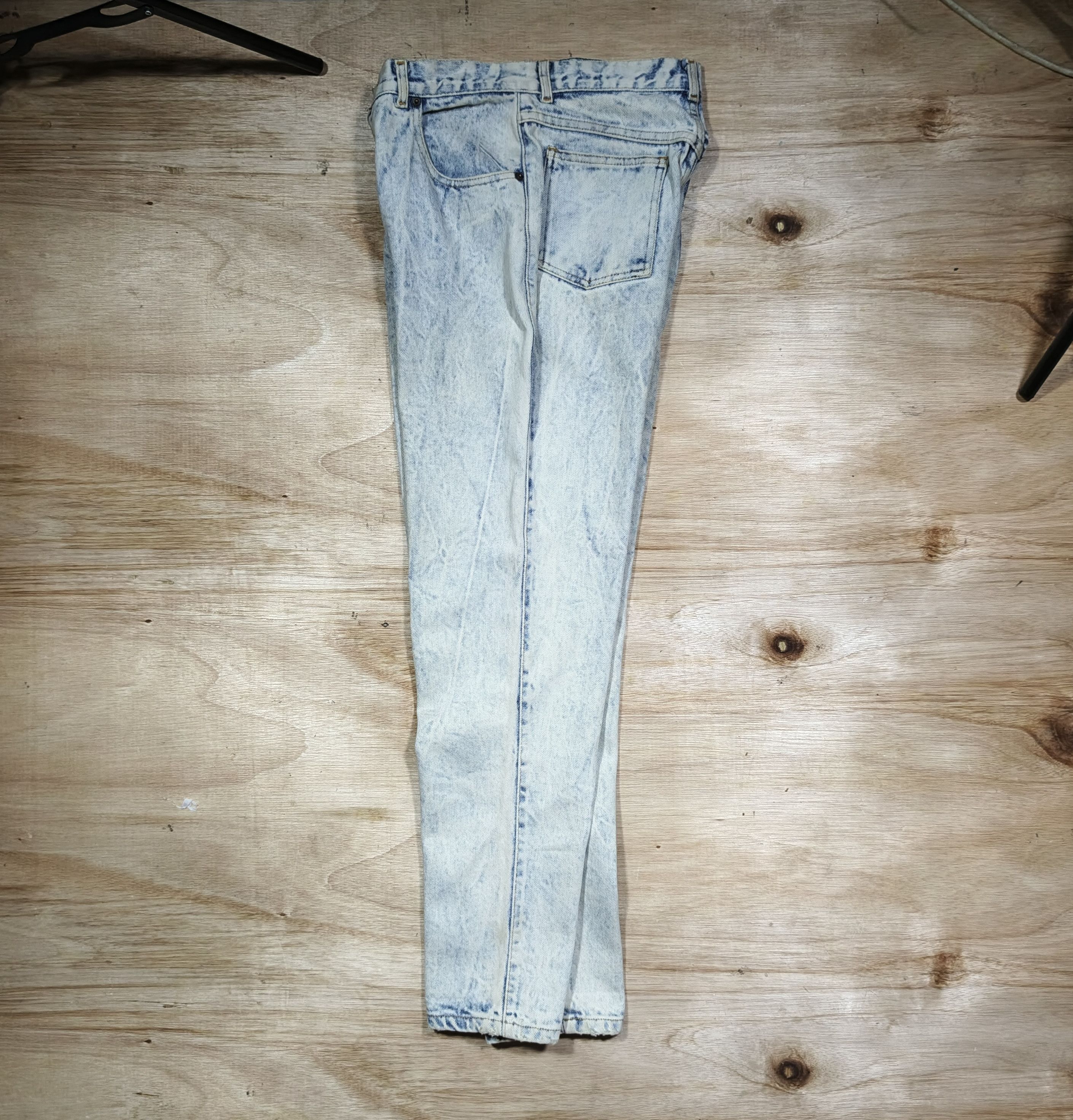 Vintage PALMETTO'S High Waisted Acid Wash Button Fly Mom Jeans Size 29" - 8 Thumbnail