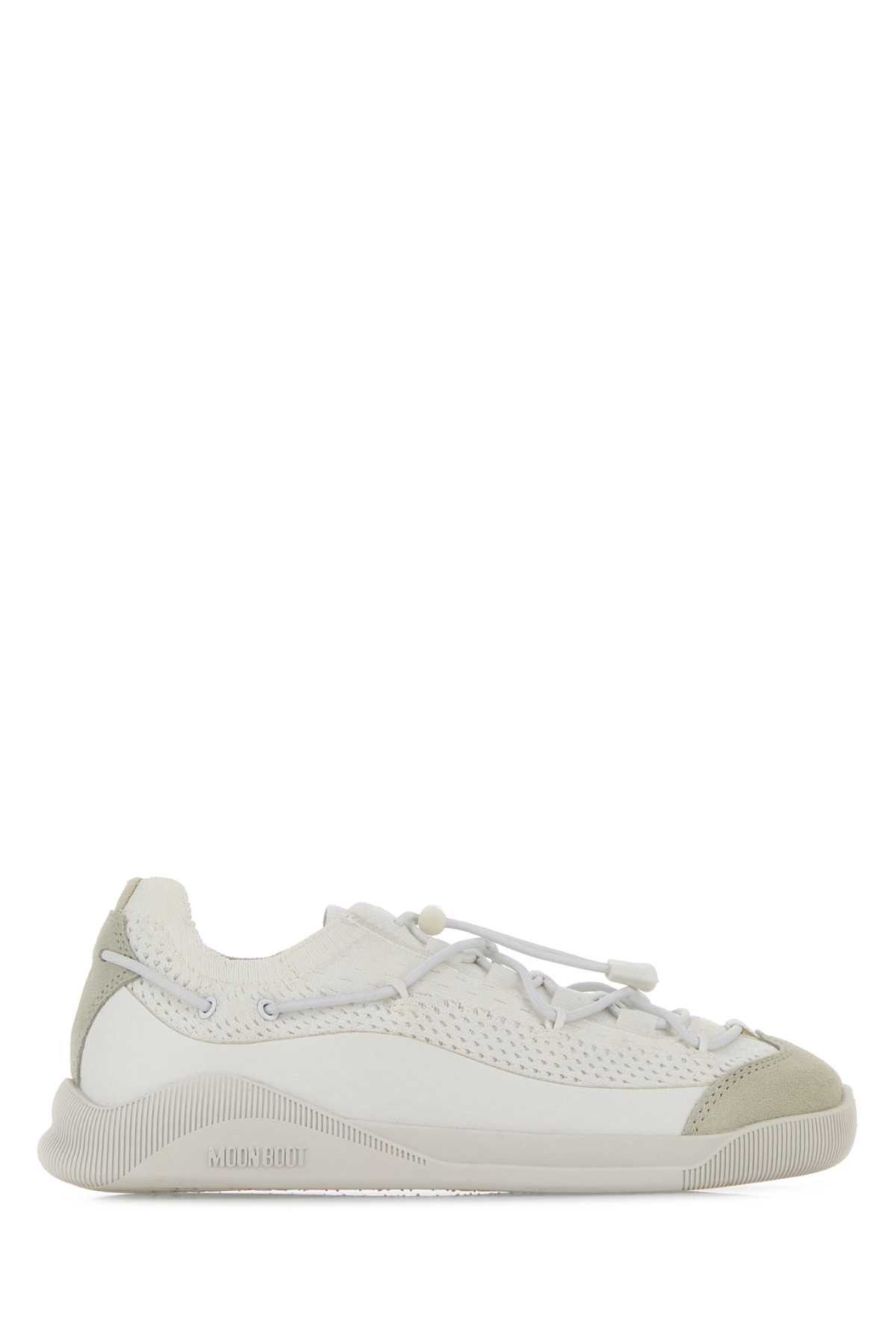 White Fabric Moonlight Sneakers