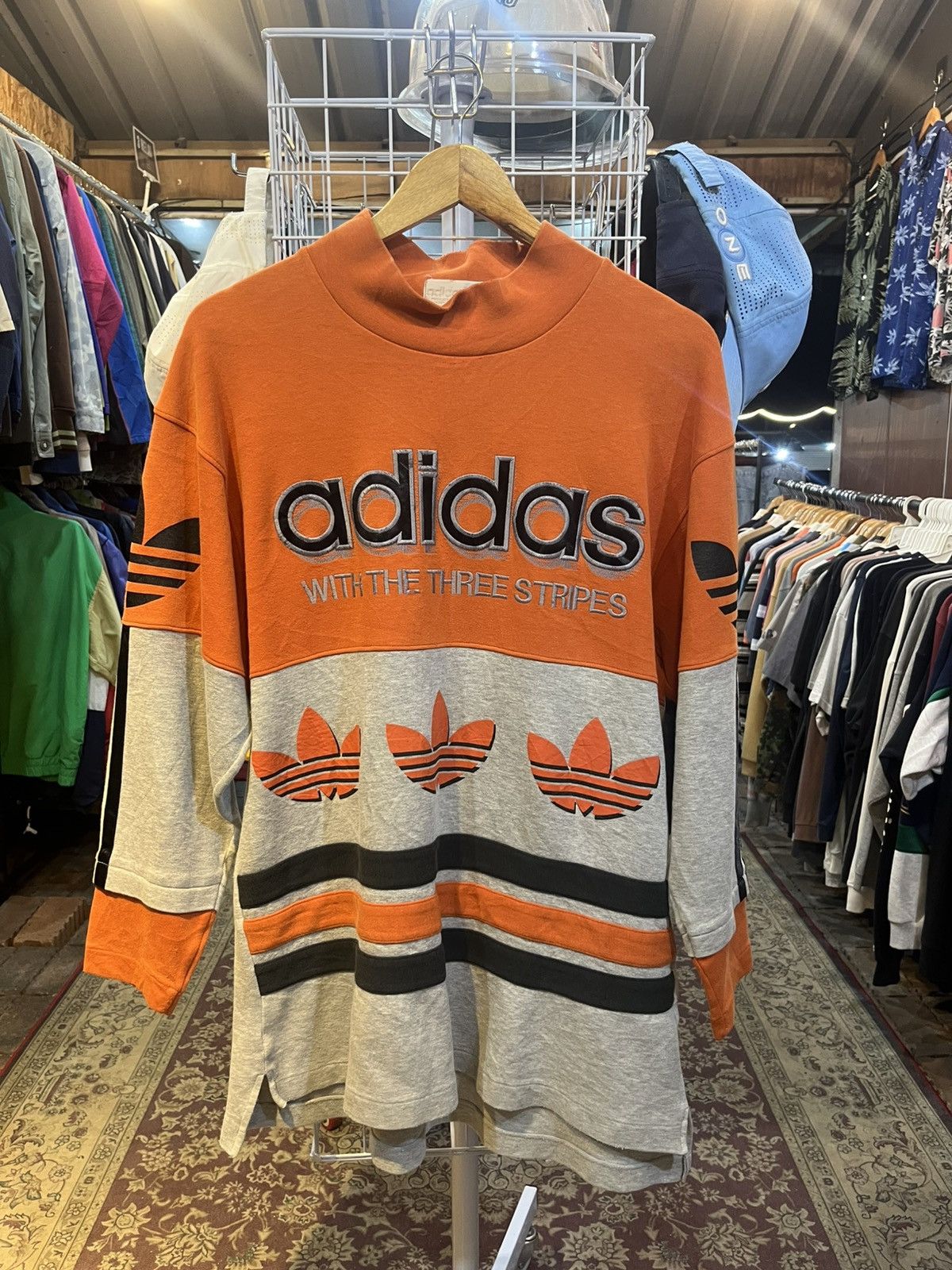 Adidas Vintage 90s Adidas Sweatshirt Size US L / EU 52-54 / 3 - 1 Thumbnail