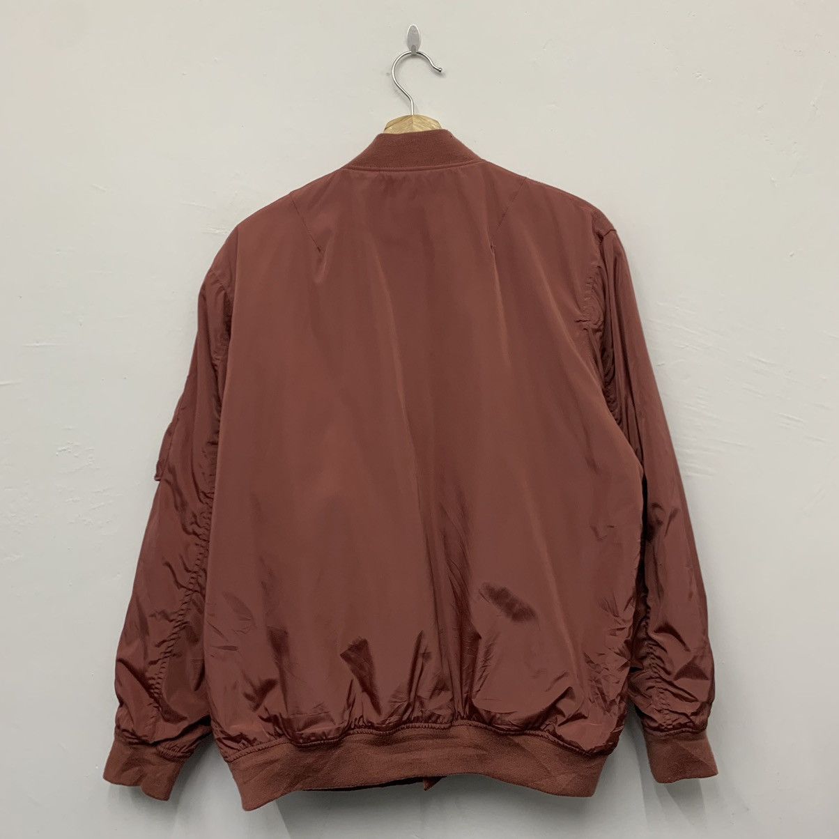 Japanese Brand Navy Bomber Jacket Size US M / EU 48-50 / 2 - 2 Thumbnail