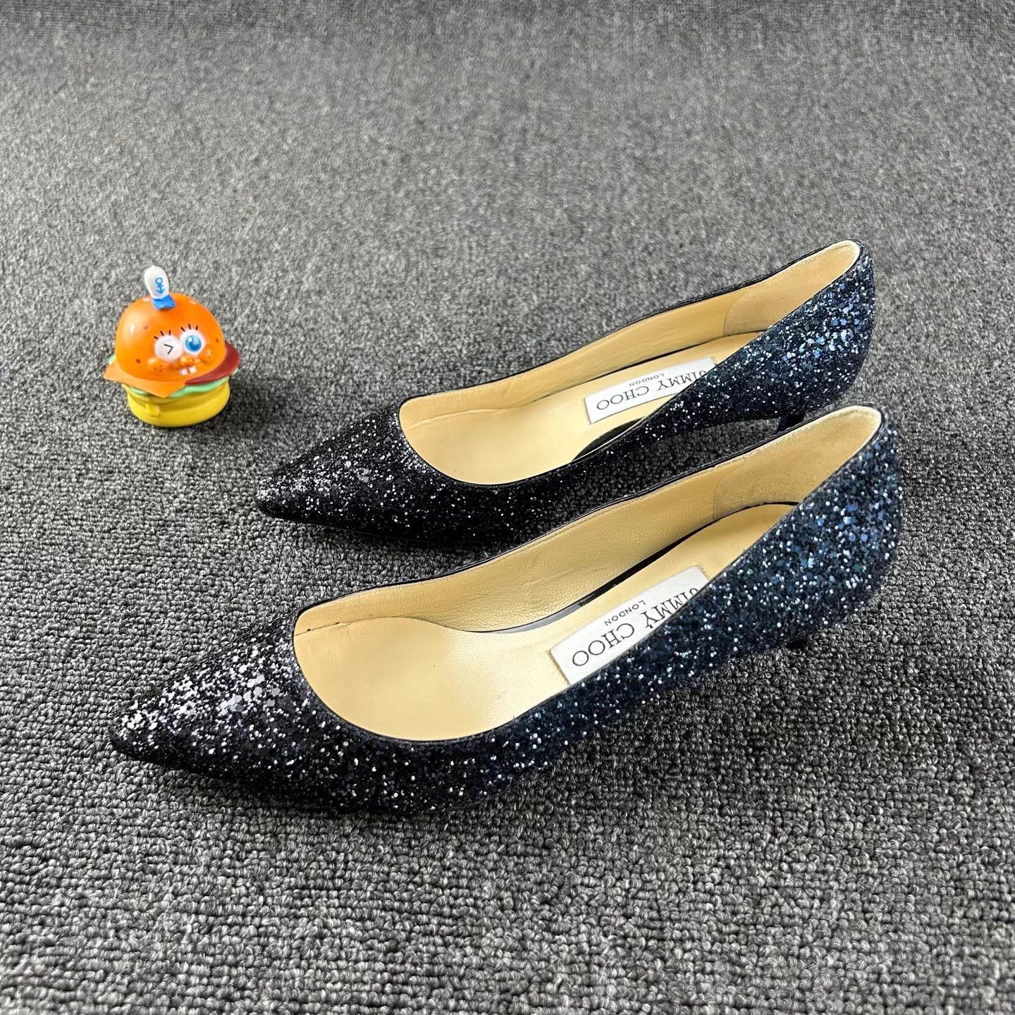Jimmy Choo Jimmy Choo Sequin Crystal High Heels 35.5 EU Size US 4.5 / IT 34.5 - 1 Thumbnail