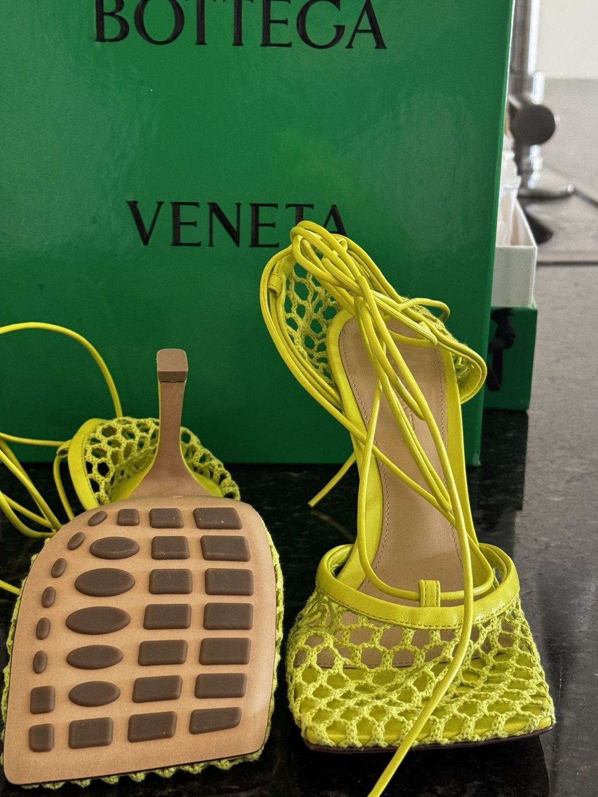 Bottega Veneta BOTTEGA VENETA Green Stretch Heels Size US 6 / IT 36 - 5 Thumbnail