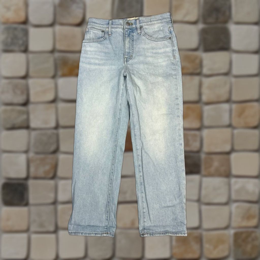 Madewell Madewell The Perfect Vintage Straight Jeans Womens 26 Blue Denim Mid Rise 27x25 Size 26" / US 2 / IT 38 - 1 Thumbnail