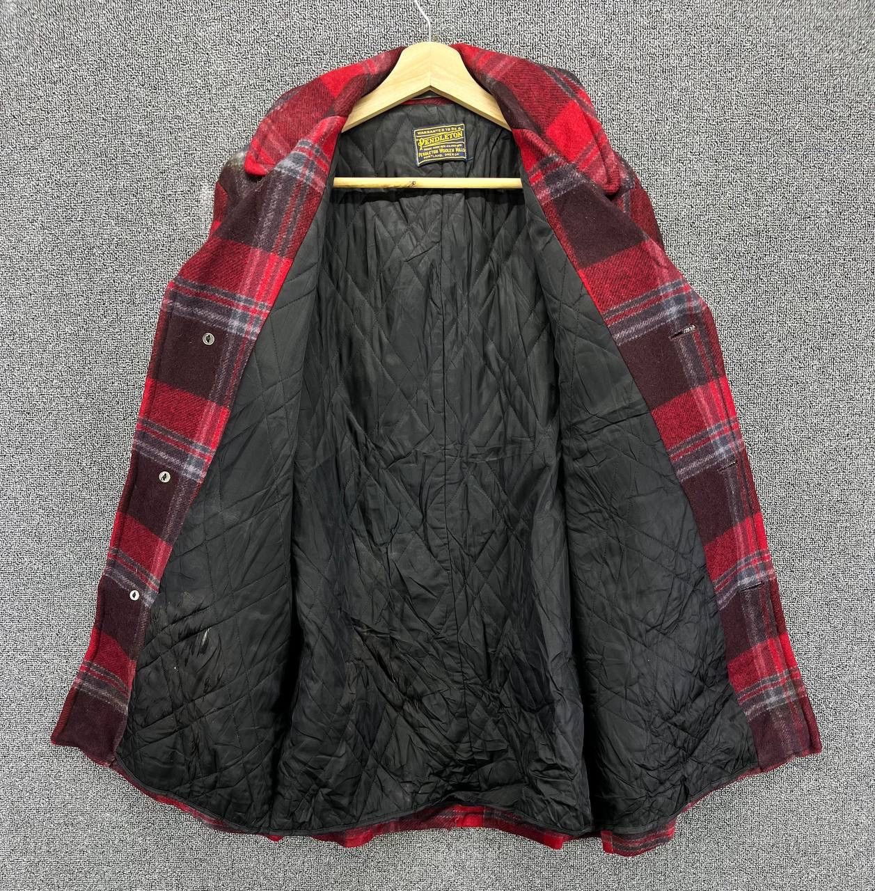 Pendleton × Vintage Vintage Pendleton Shadows Plaid Trashed Wool Jacket Size US M / EU 48-50 / 2 - 5 Thumbnail
