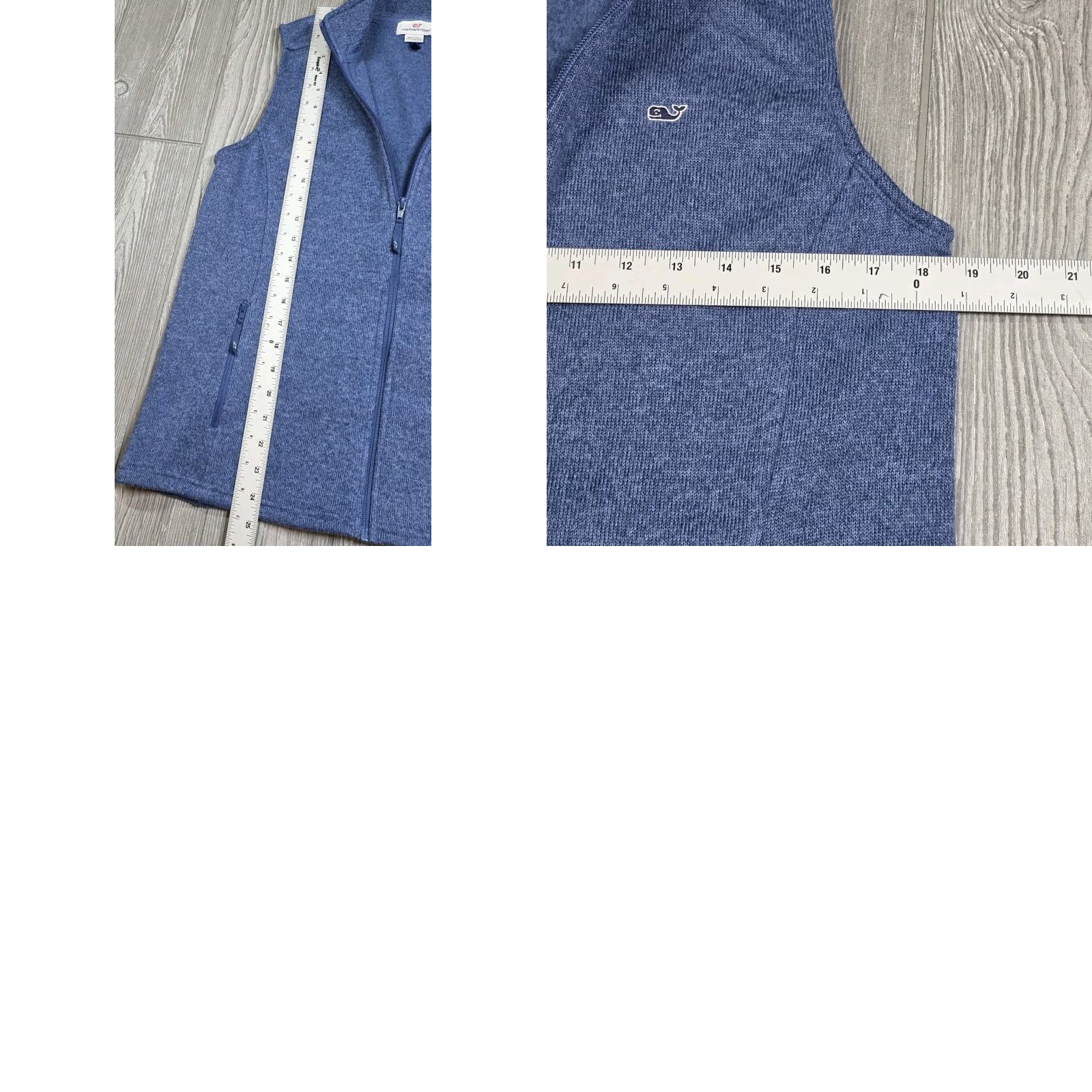 Vineyard Vines Vineyard Vines Vest Women's Medium Blue Fleece Full Zip Outdoor Casual Preppy Vest Size M / US 6-8 / IT 42-44 - 9 Thumbnail