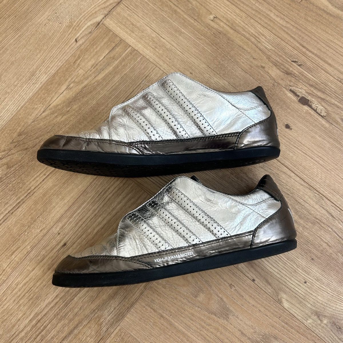 Adidas × Y-3 Vintage Adidas Yohji Yamamoto Y-3 Silver Sneakers Size US 7.5 / IT 37.5 - 3 Thumbnail