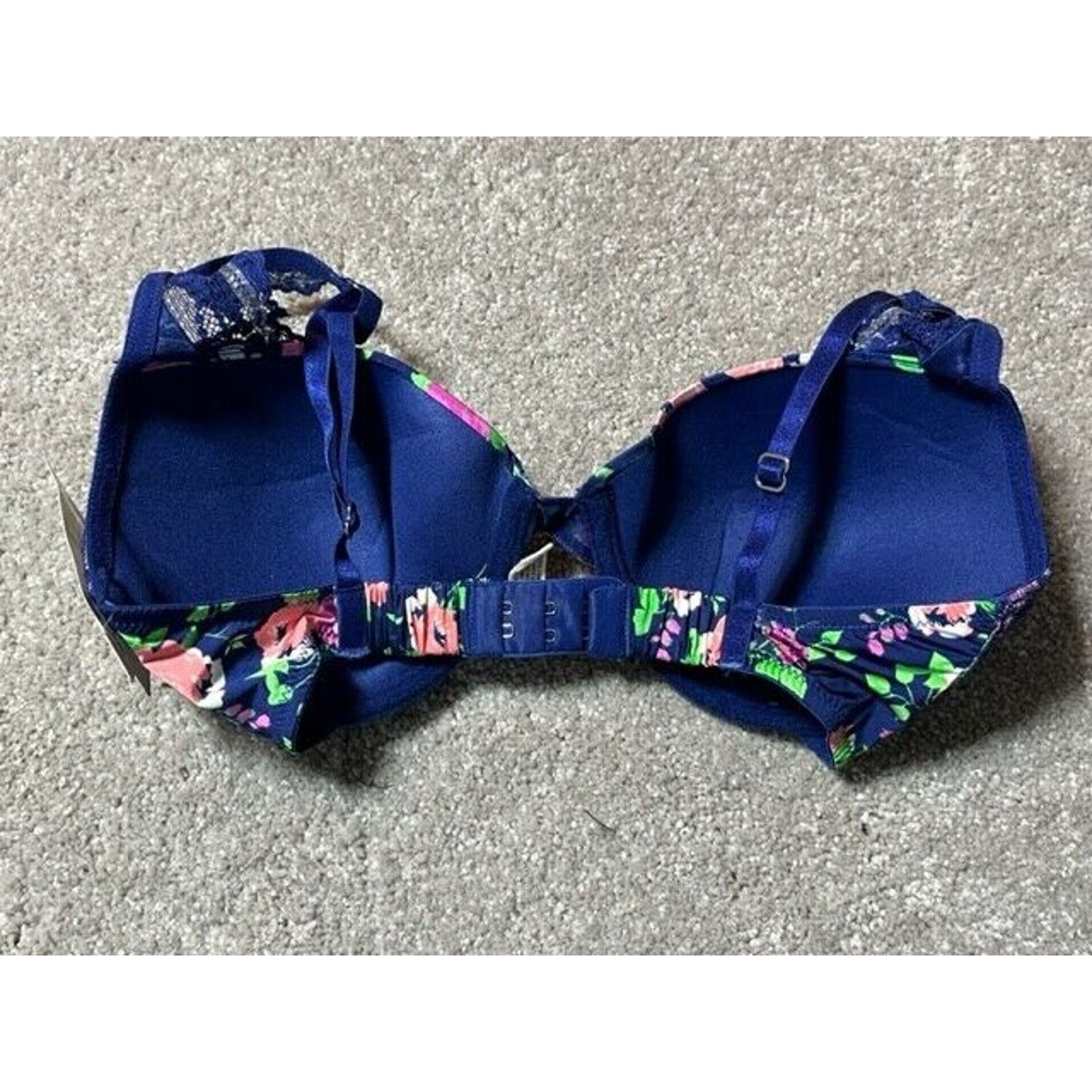 Other Underella by Ella Moss Bra 32DD Eden Floral Underwire Blue Size ONE SIZE - 2 Thumbnail