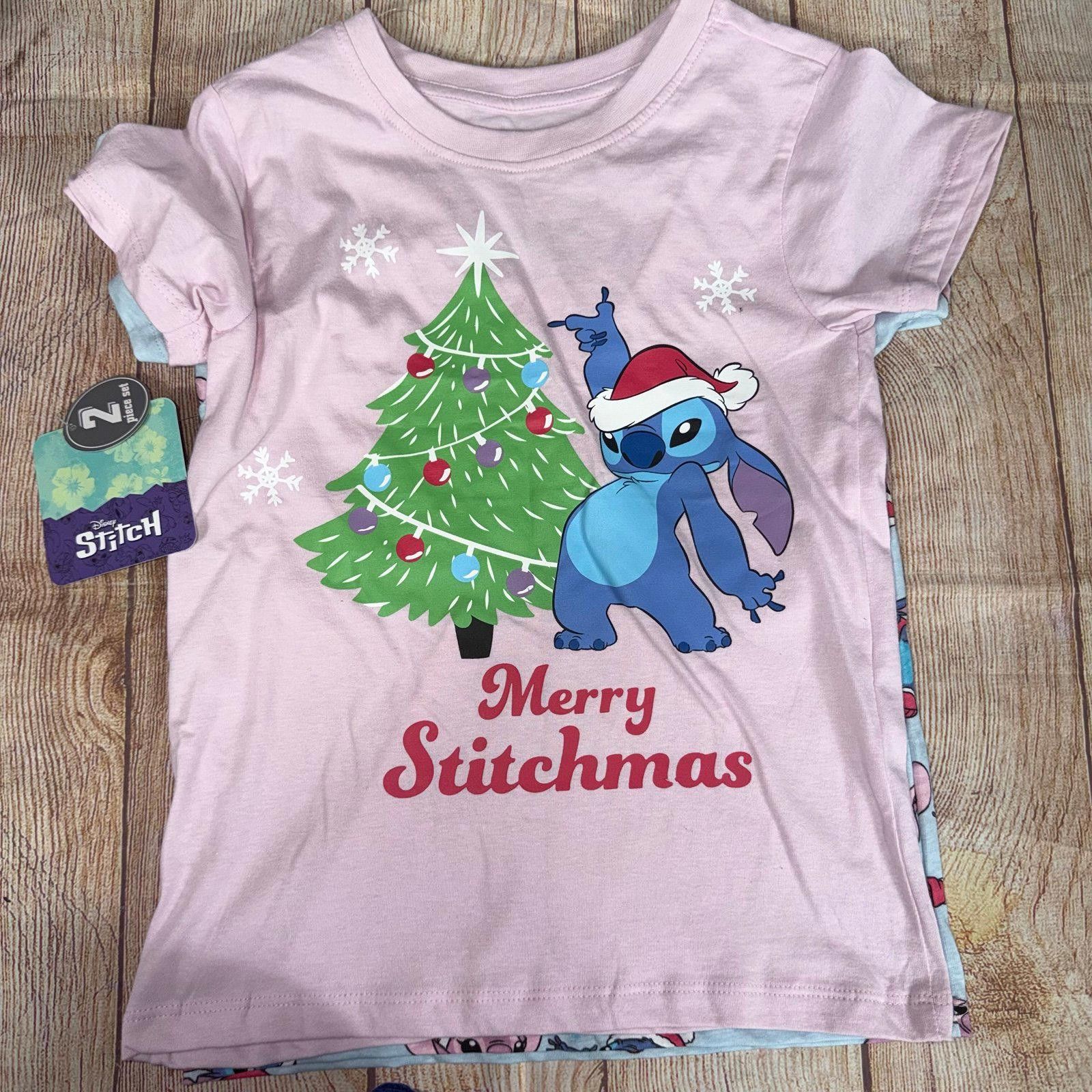 Disney Disney Stitch Christmas T-Shirt Set Girls Small NWT Size S / US 4 / IT 40 - 2 Thumbnail