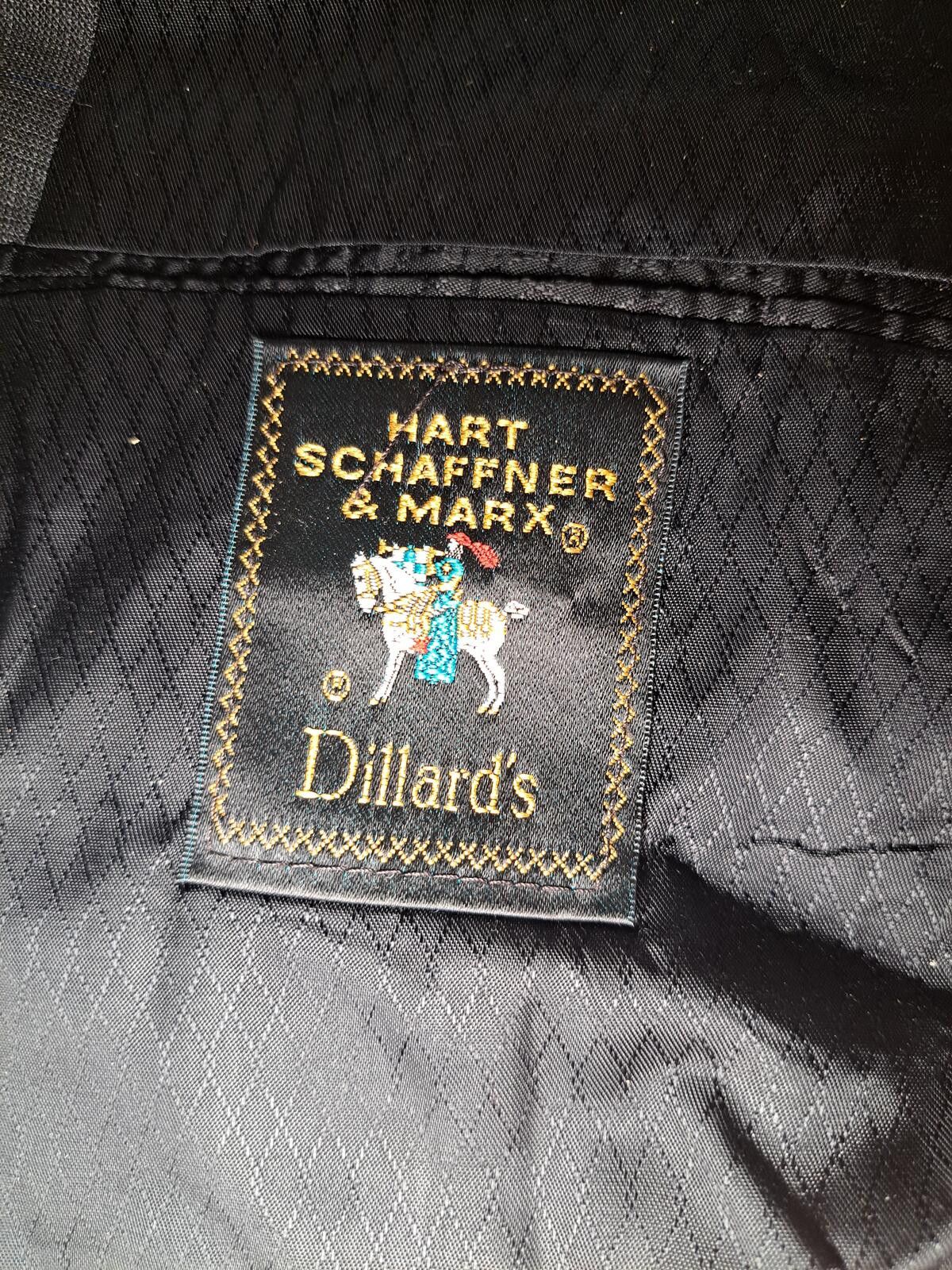 Hart Schaffner Marx Hart Schaffner Marx Sport Coat Mens 46R Gray Glen Plaid Size 46R - 2 Thumbnail