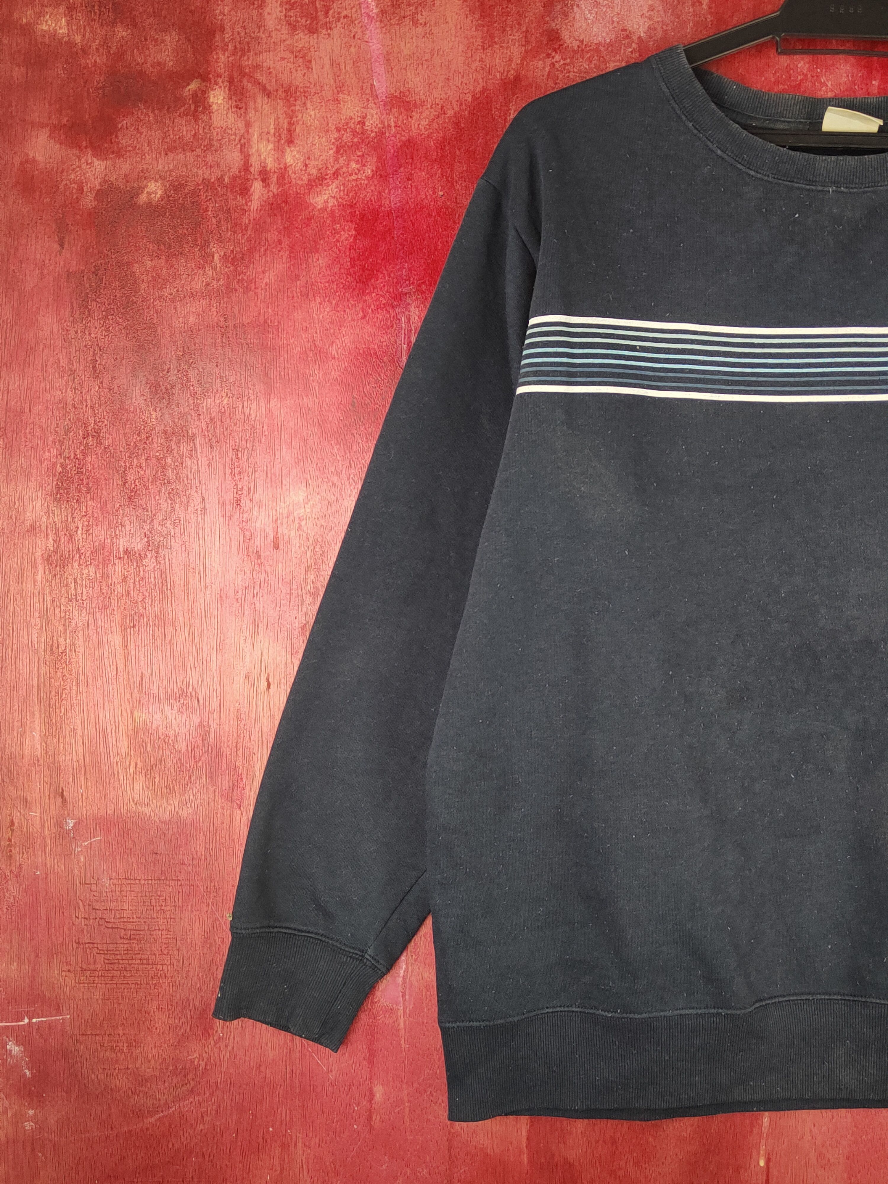 Japanese Brand × Vintage Piko surf vintage Dark Blue Sweatshirts #S1555 Size US L / EU 52-54 / 3 - 3 Thumbnail