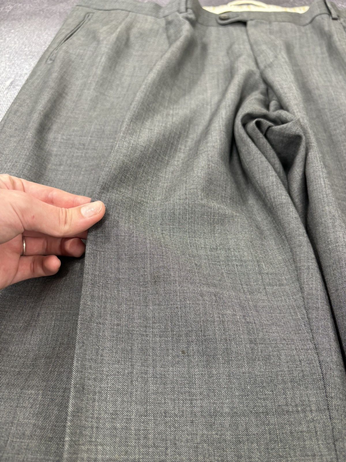 Ermenegildo Zegna Ermenegildo Zegna Su Misura Fit Rom Gray Formal Wool Suit Size 54L - 20 Thumbnail
