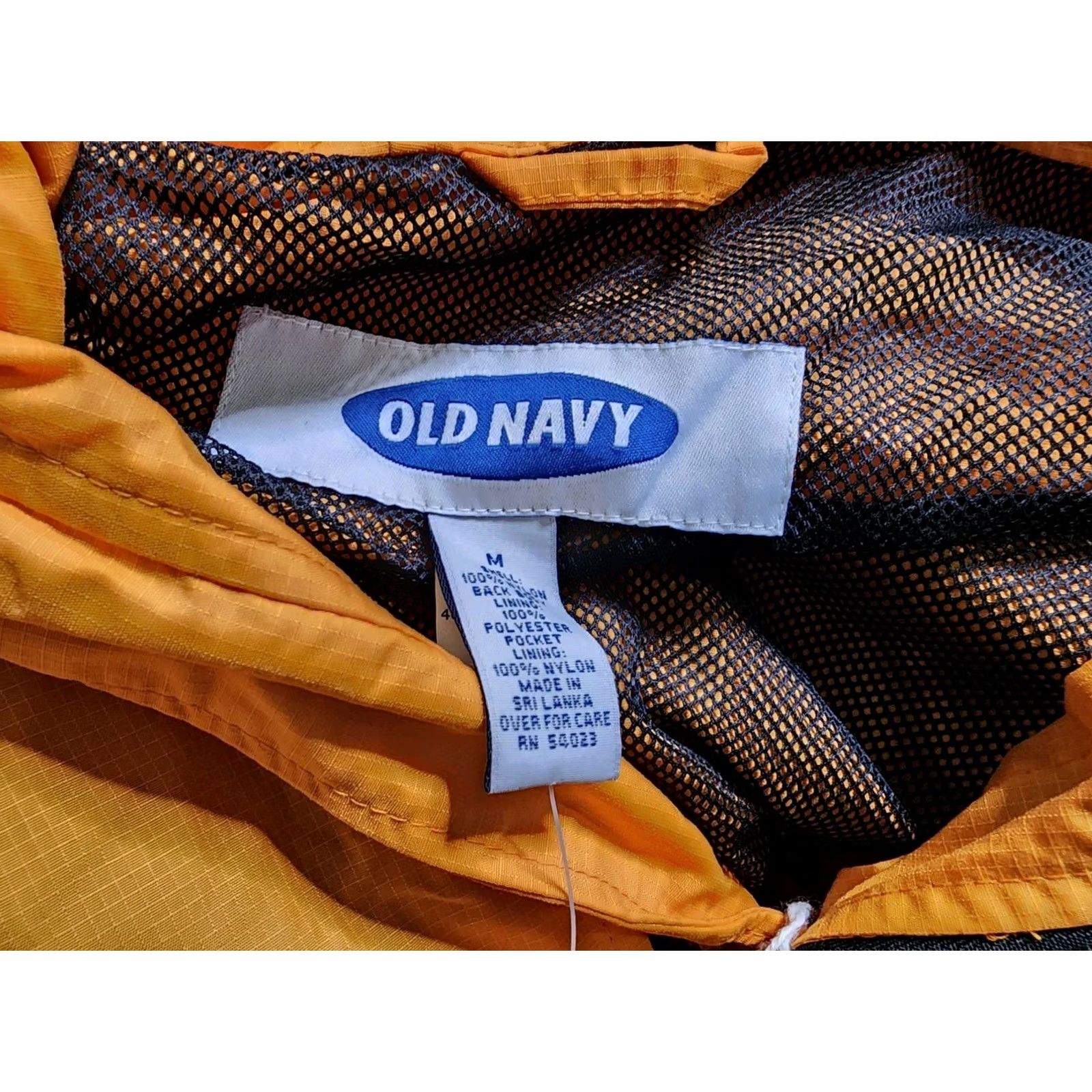Old Navy Vintage Old Navy Windbreaker Jacket Orange M Mens Regular XS? Size US M / EU 48-50 / 2 - 7 Thumbnail