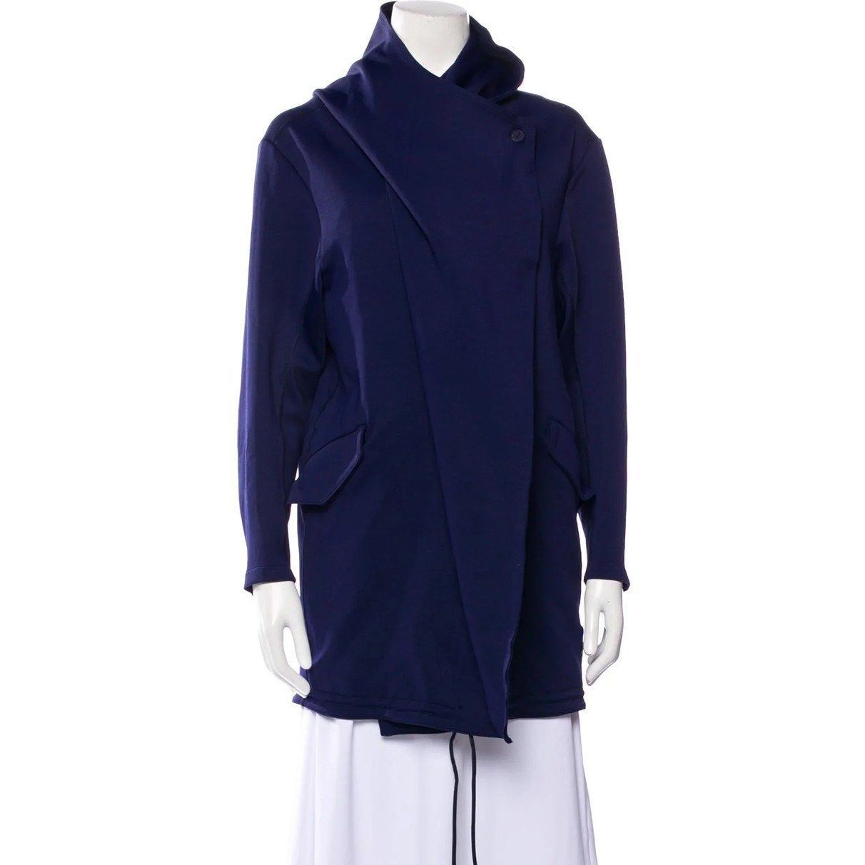 Other Carbon38 Anorak Performance Knit Jacket Asymmetrical Zip Nav Size S / US 4 / IT 40 - 1 Thumbnail