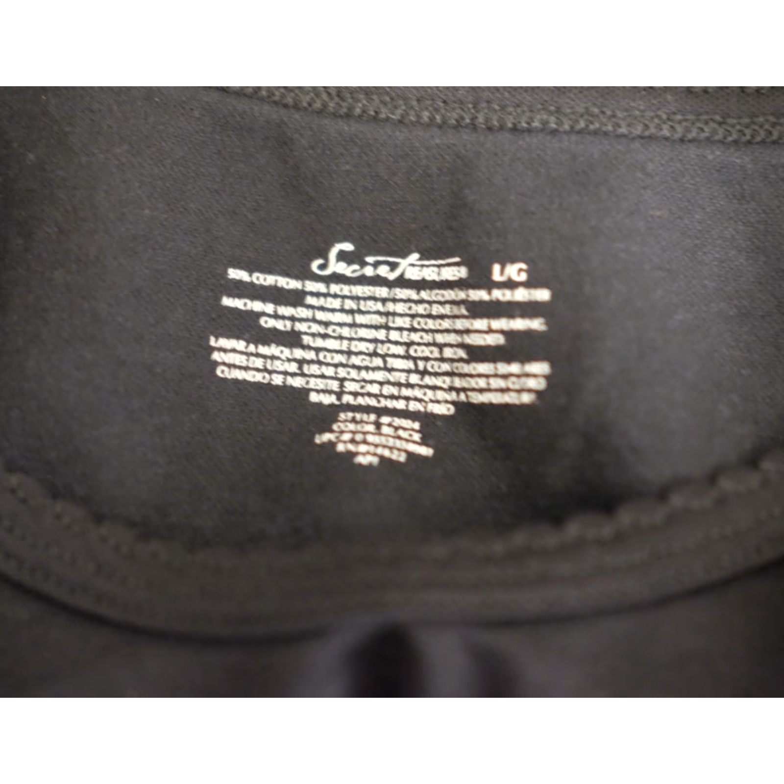 Vintage EUC Secret Treasures Tank Top Black Cotton/Poly Womens L Tank Top Camisole Sleeveless Scoop Neck PULLOVER Lightweight Stretch Modern Casual Womens L Size L / US 10 / IT 46 - 7 Thumbnail