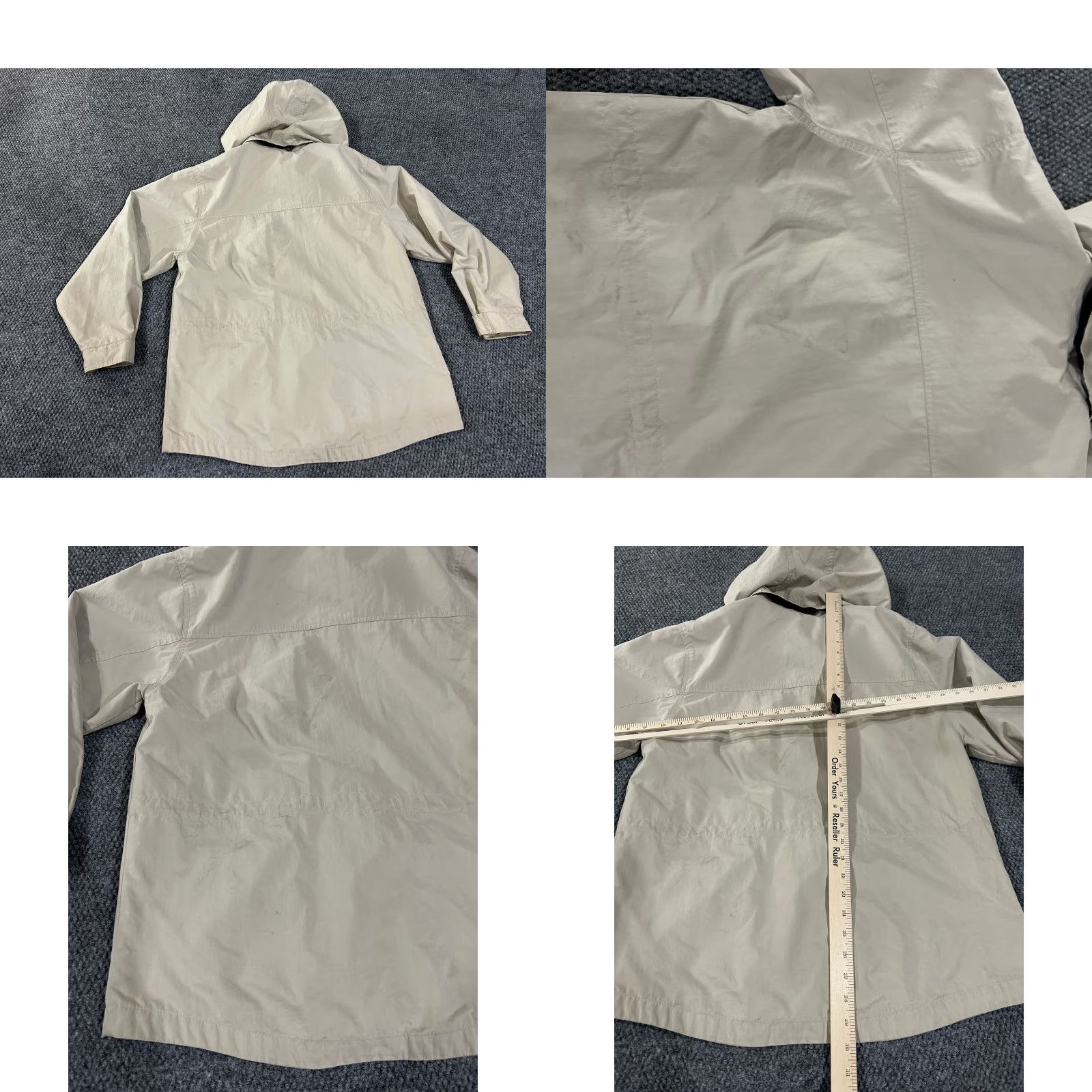 Eddie Bauer VINTAGE Eddie Bauer Jacket Womens Medium Beige Wool Hooded Outdoor Casual Coat Size M / US 6-8 / IT 42-44 - 8 Thumbnail