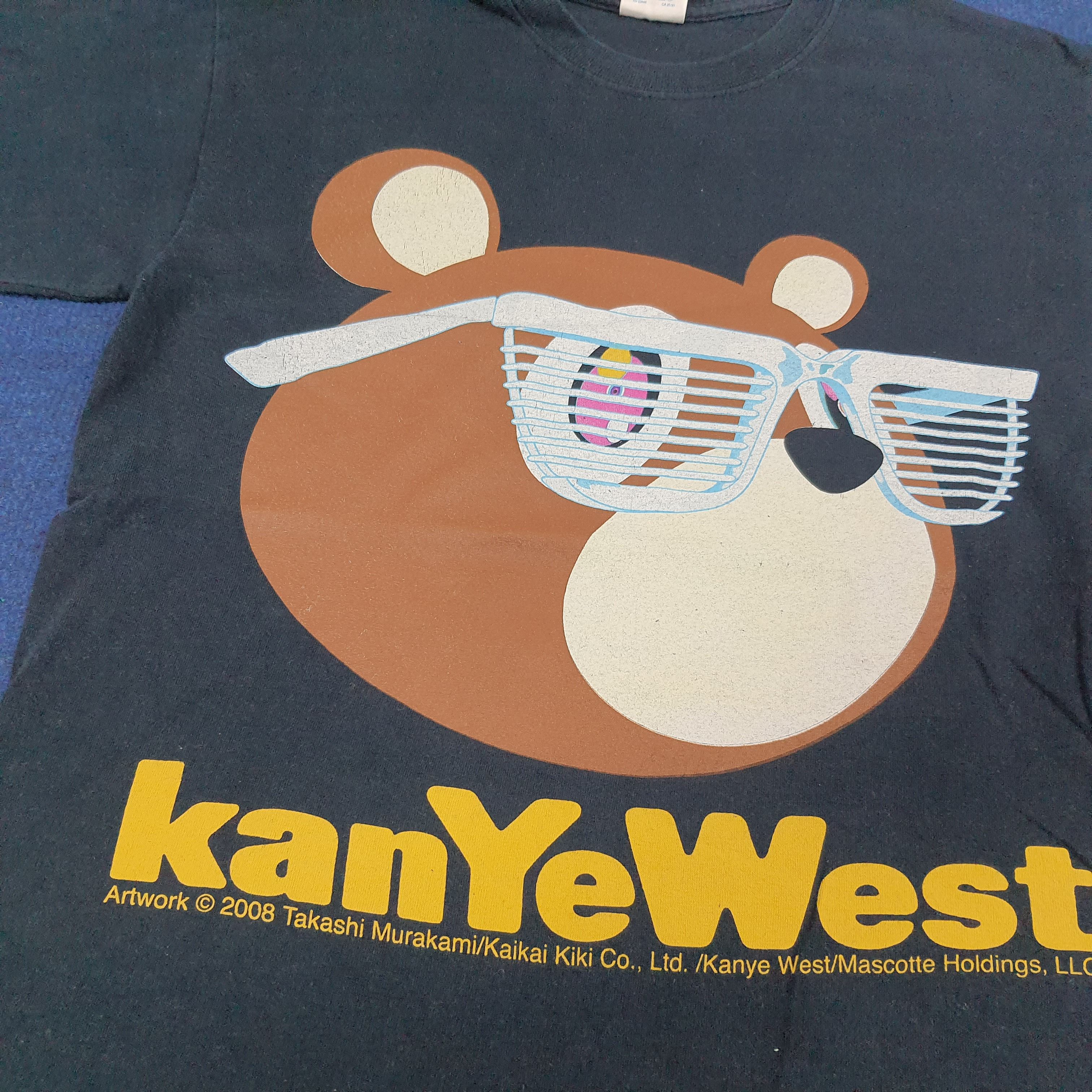 Vintage Vintage 2008 Kanye West College Dropout Bear T-Shirt C276N53 Size US S / EU 44-46 / 1 - 2 Thumbnail