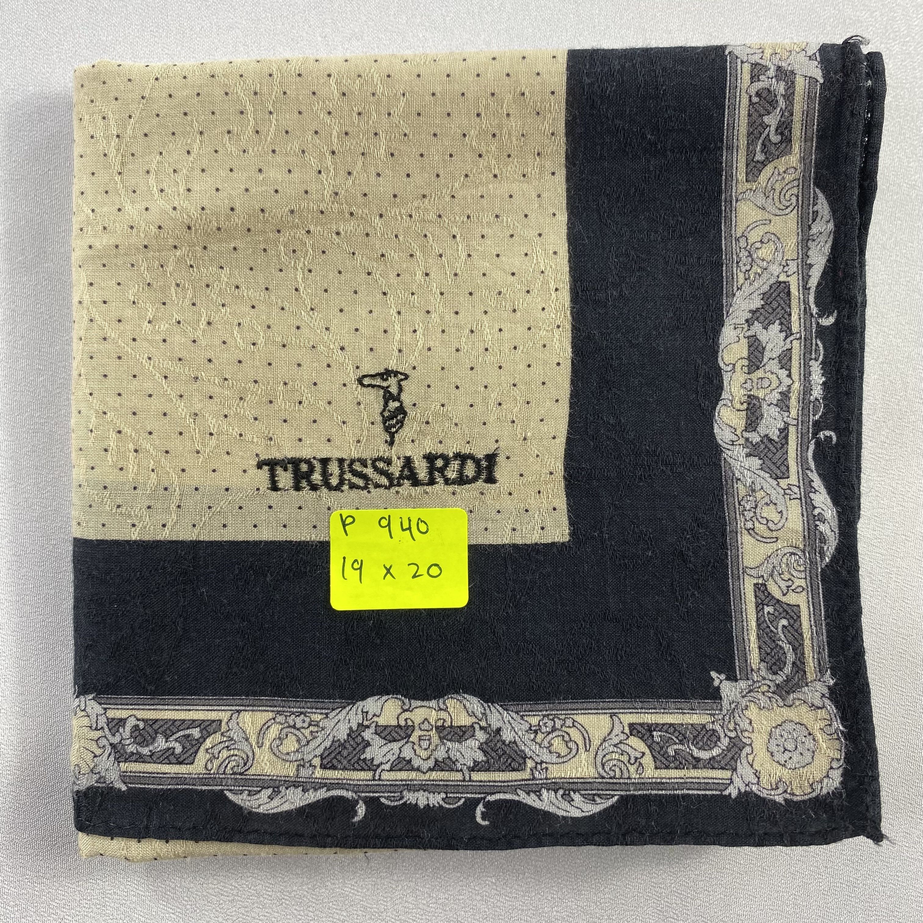 Trussardi × Vintage Trussardi Neckerchief / Bandana / Handkerchief-P940 Size ONE SIZE - 5 Thumbnail