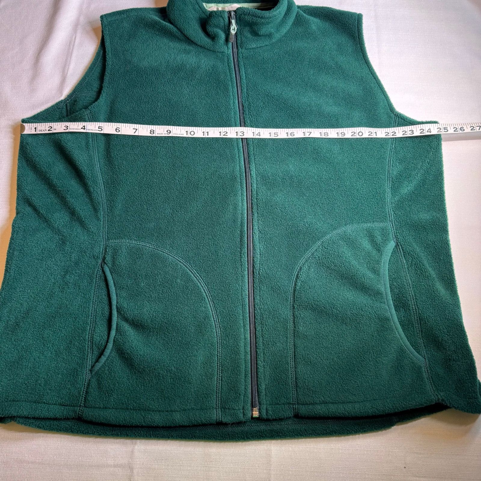Woolrich Woolen Mills Woolrich Fleece Vest Forest Green Full Zip Outdoor 2XL Size US XXL / EU 58 / 5 - 6 Thumbnail