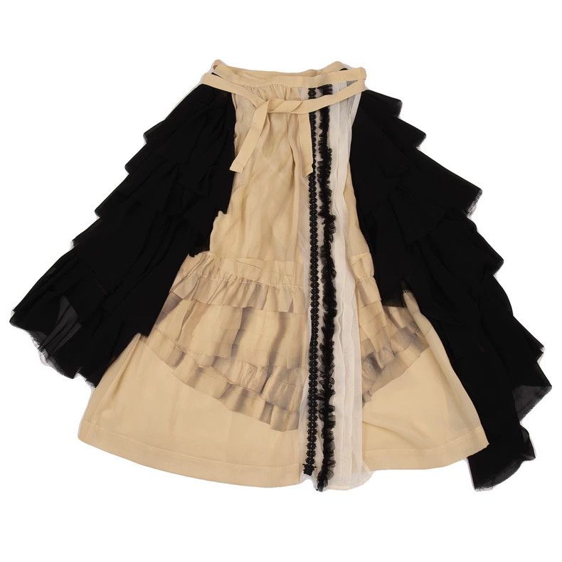 Comme des Garcons Comme des Garcons size M Broken bride beige black retro la Size 23" - 2 Thumbnail
