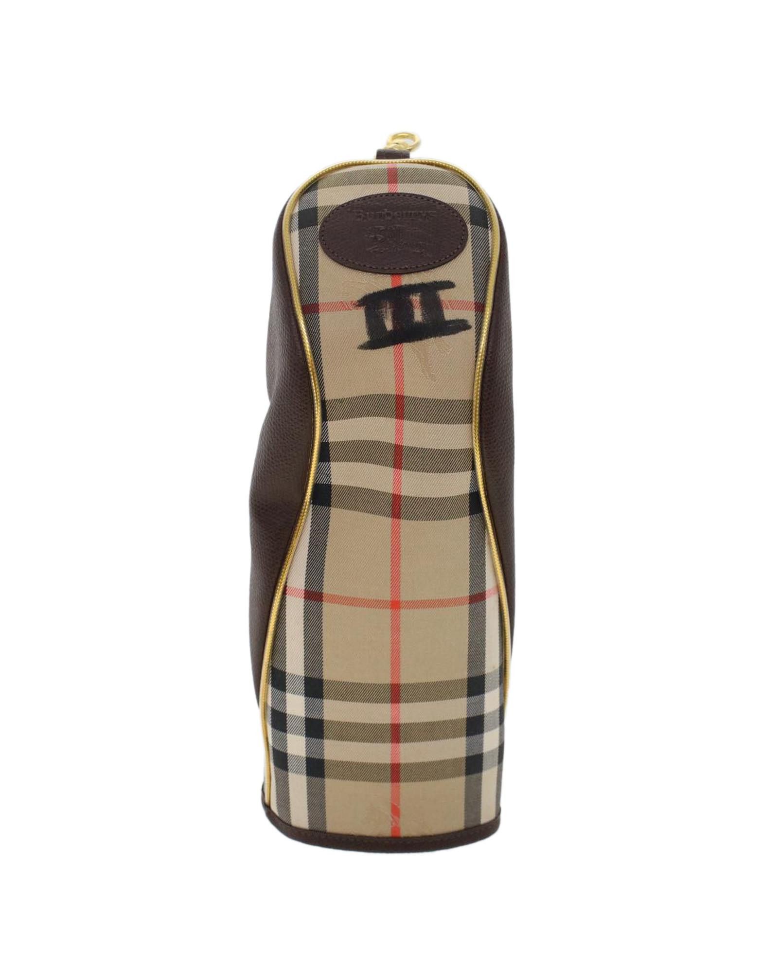 image of Burberry Beige Nylon Club Case - Timeless Charm And Practicality, Women's